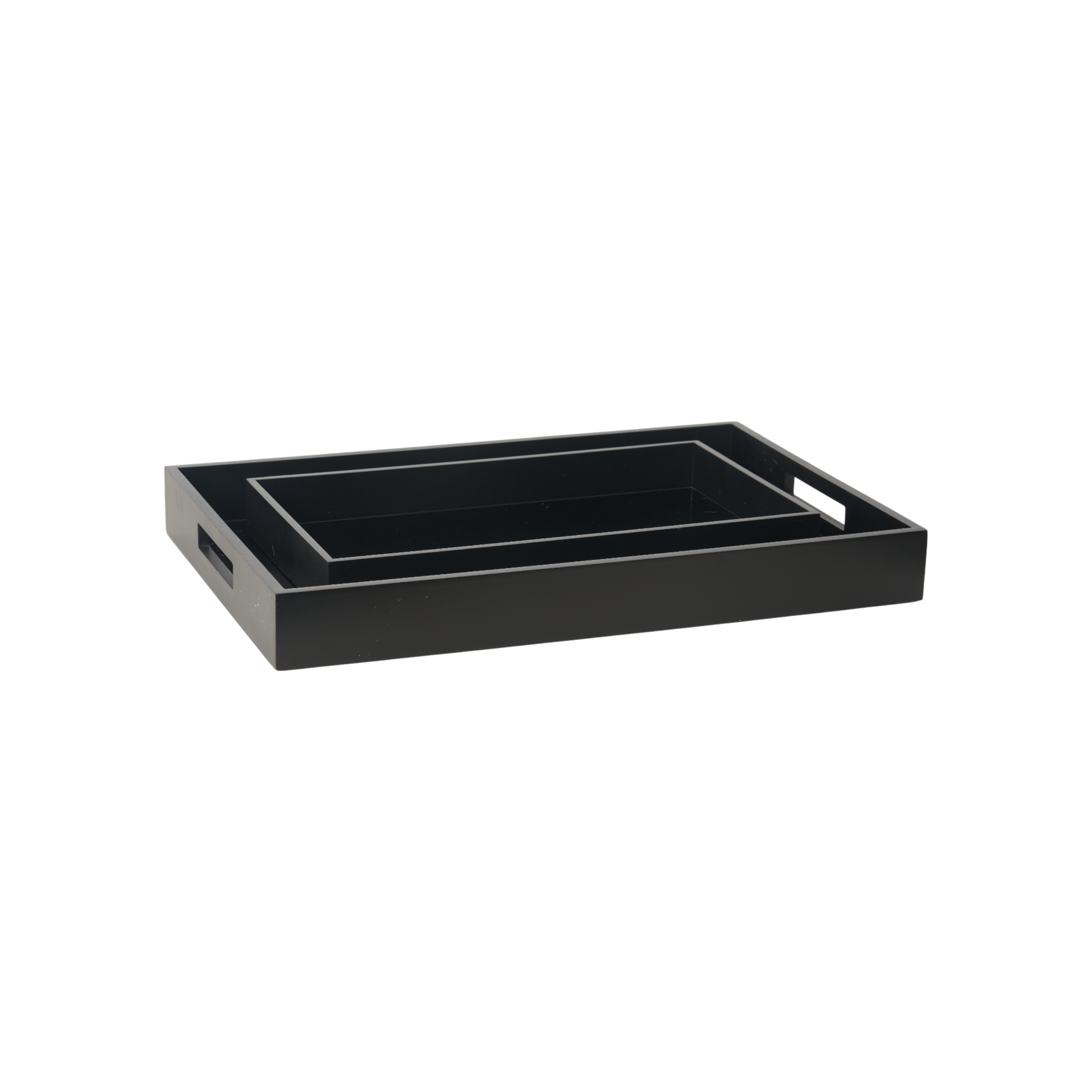 Glass Inlay Tray Set