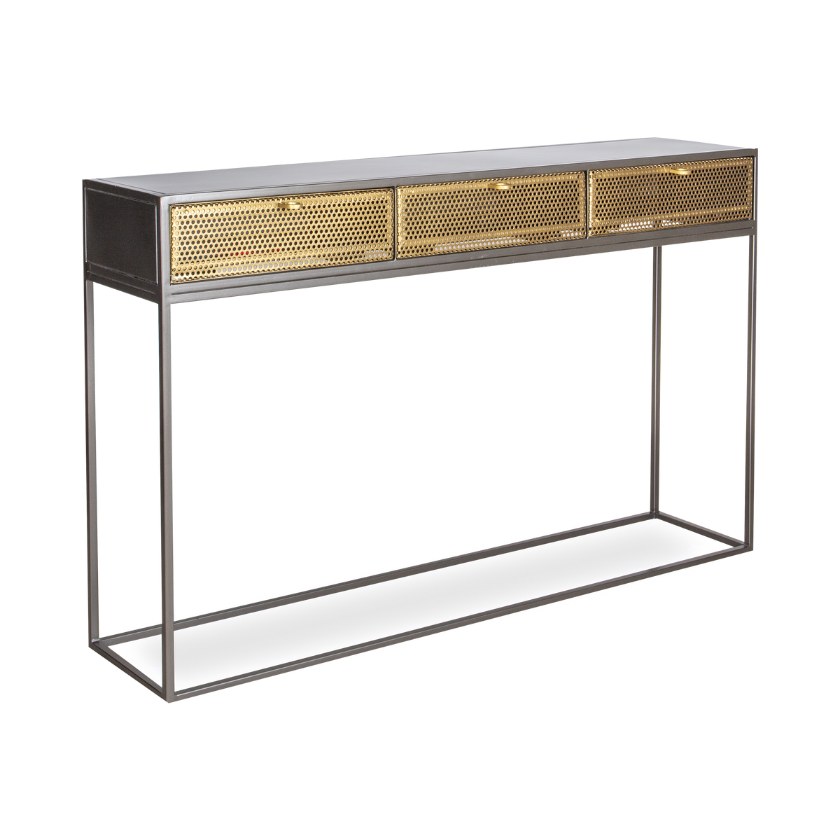 Slim mid-century shaping undergoes a modern reboot with the Hernandez Console Table.