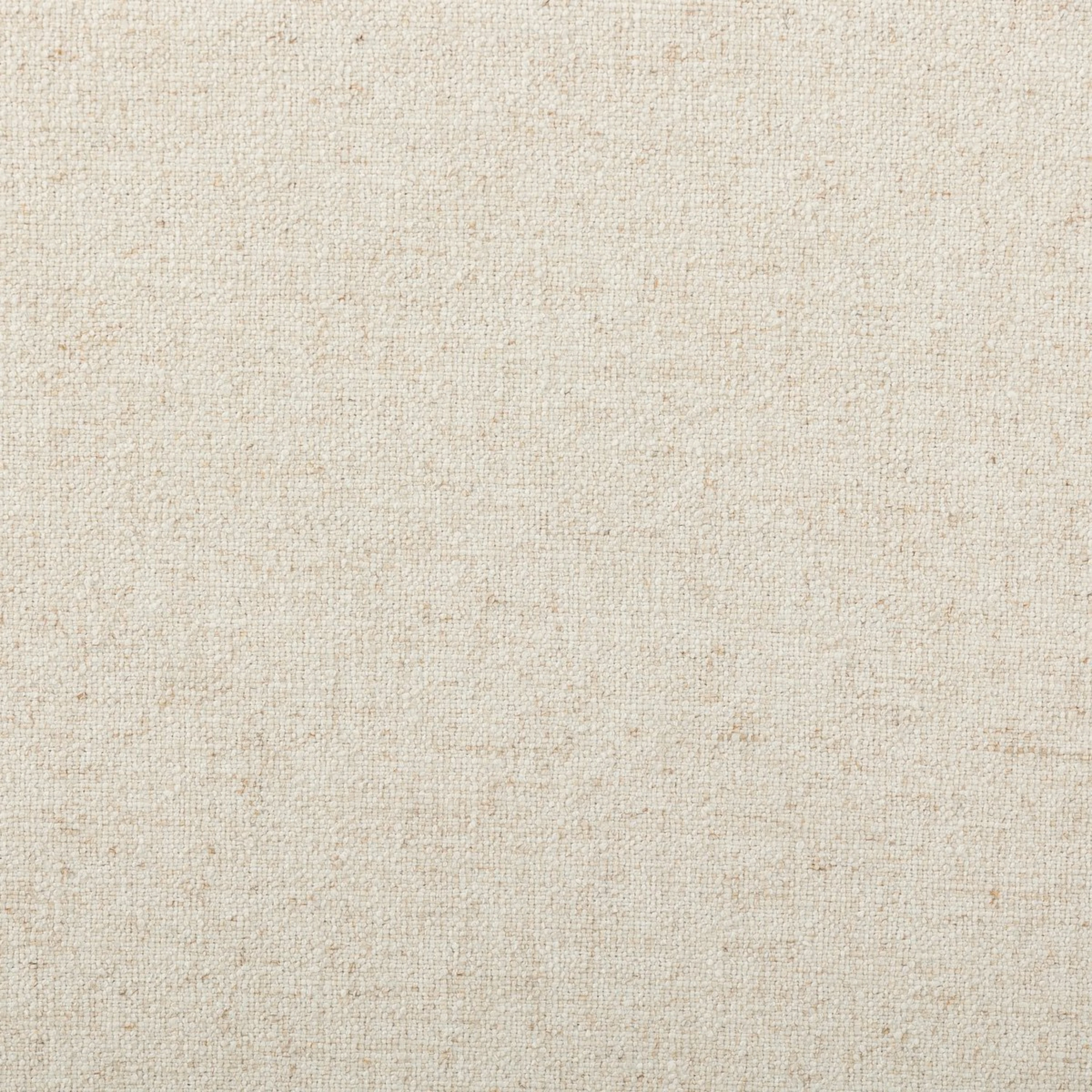 Close-up of Antwerp Natural upholstery on the Giselle Sofa, showing the soft oatmeal colour and subtly flecked, linen-like woven texture.