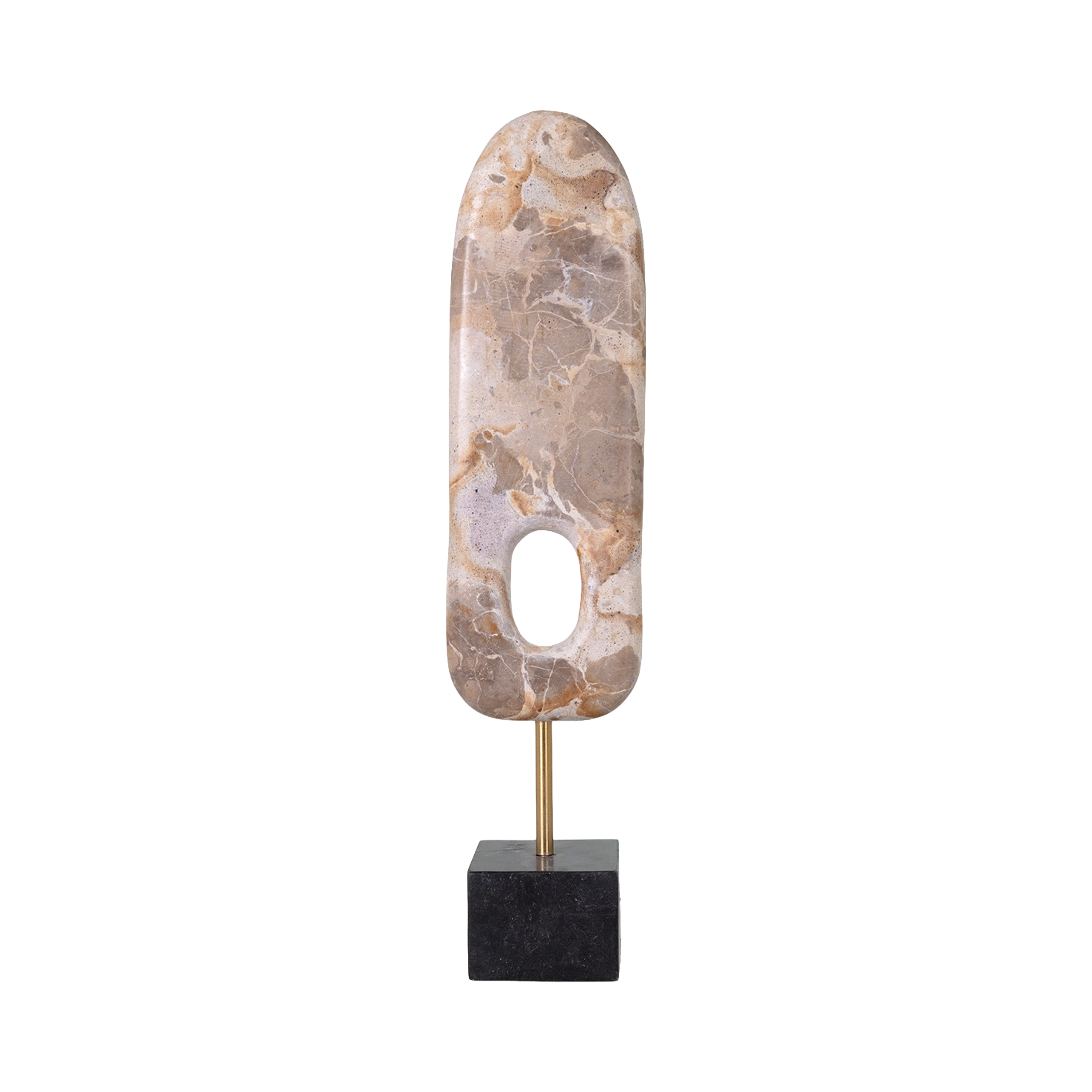 Oval Cutout Marble Sculpture