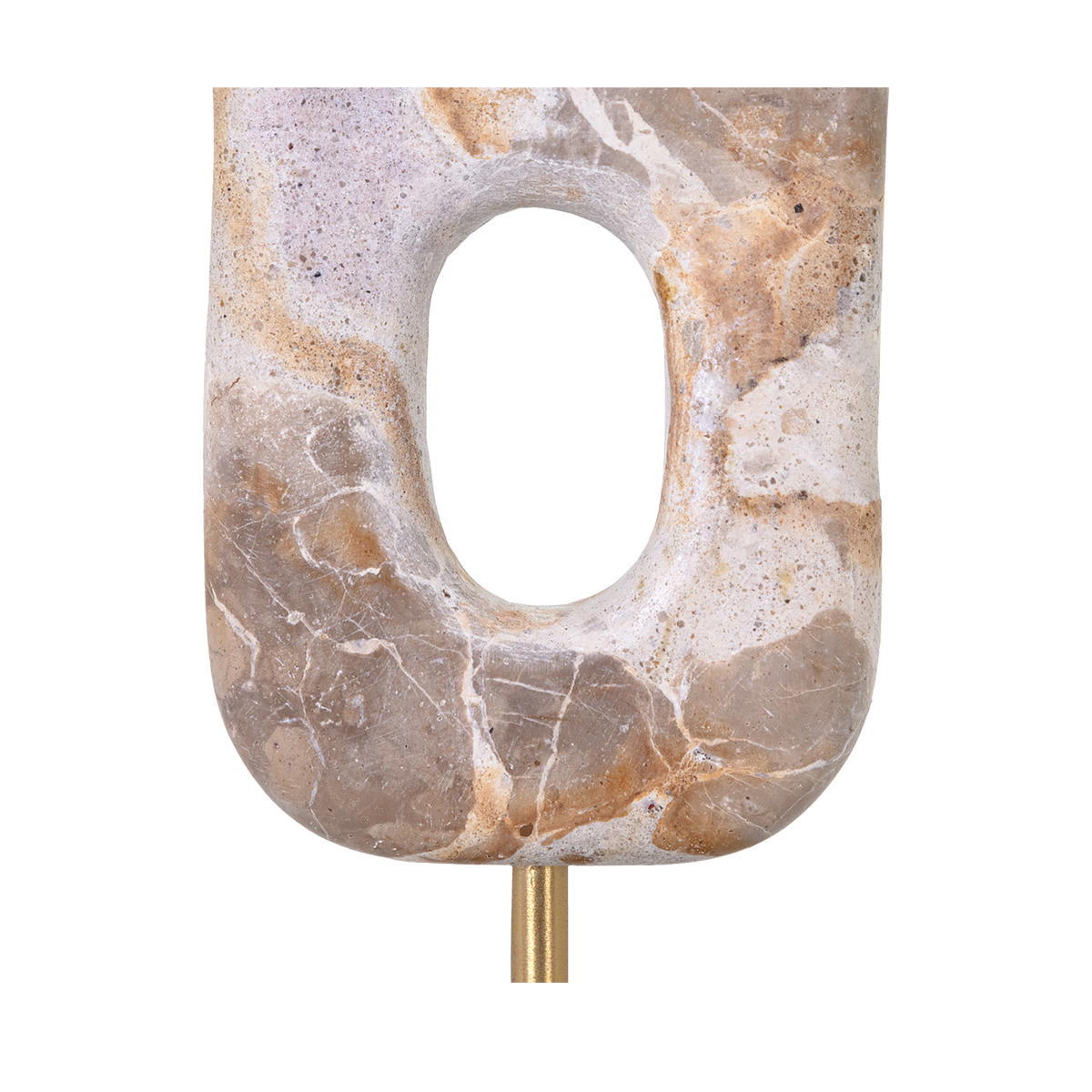 Oval Cutout Marble Sculpture
