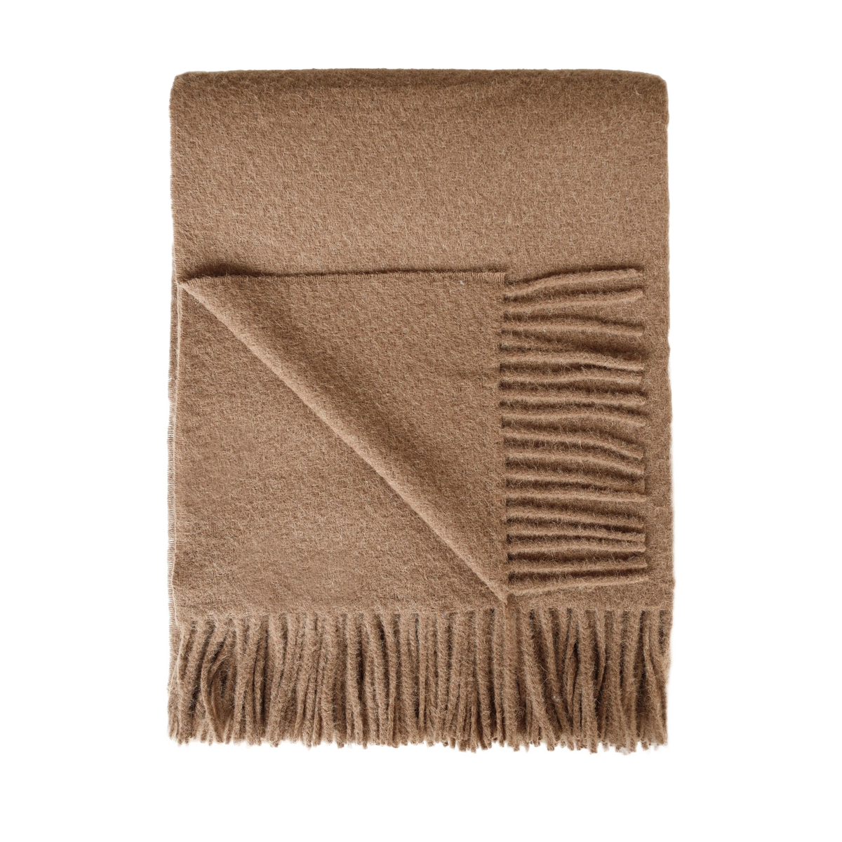 Solid Alpaca/Lambswool Throw