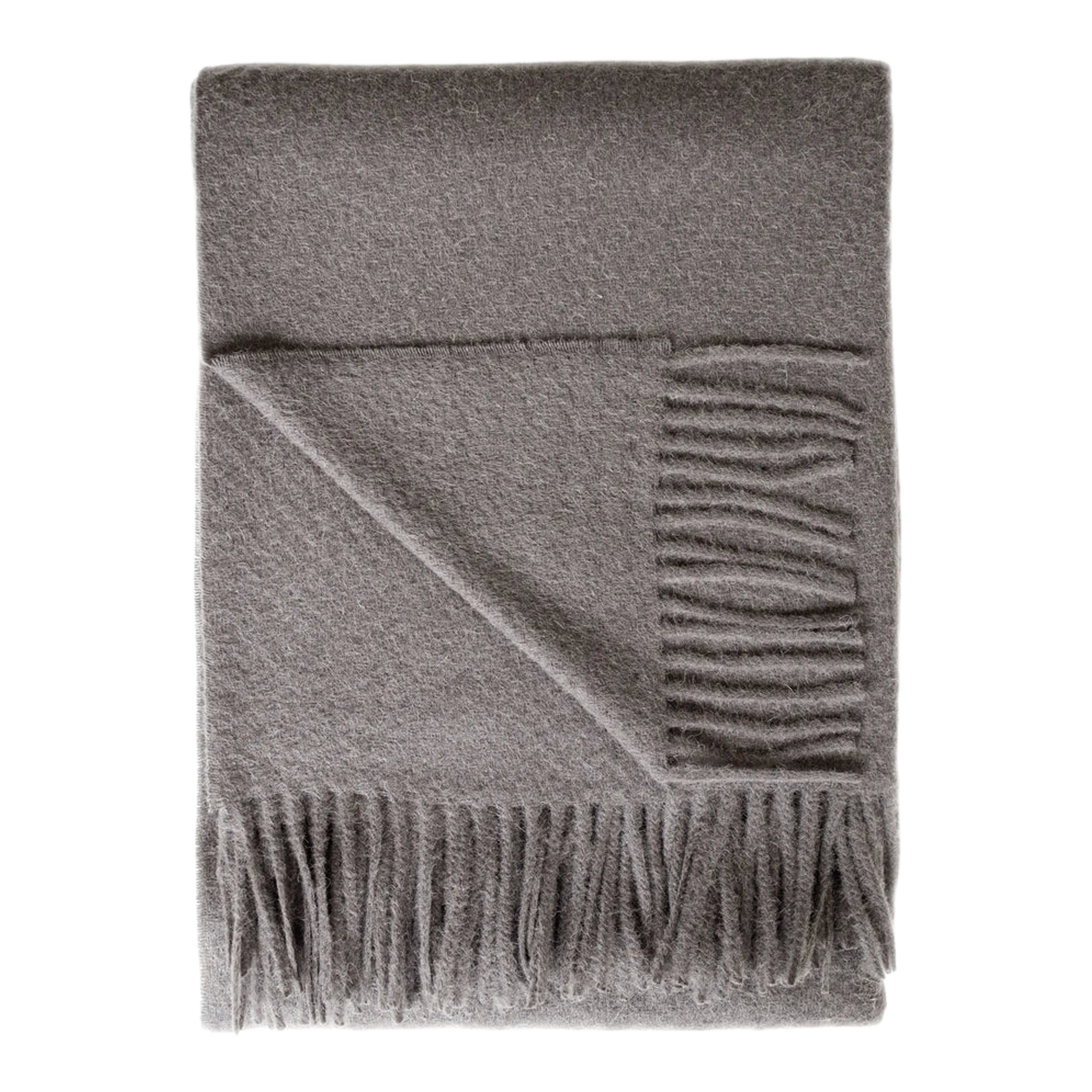 Solid Alpaca/Lambswool Throw