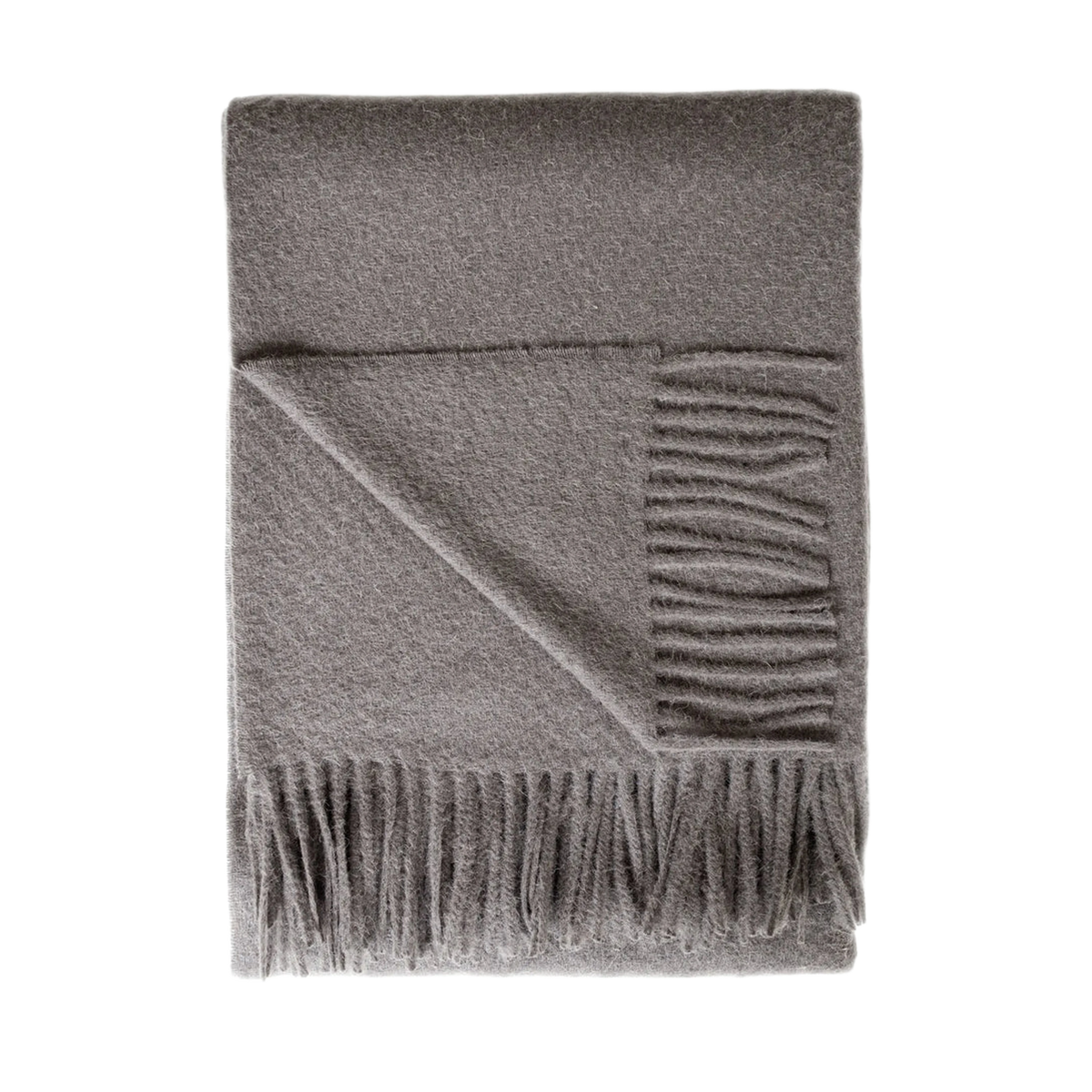 Solid Alpaca/Lambswool Throw