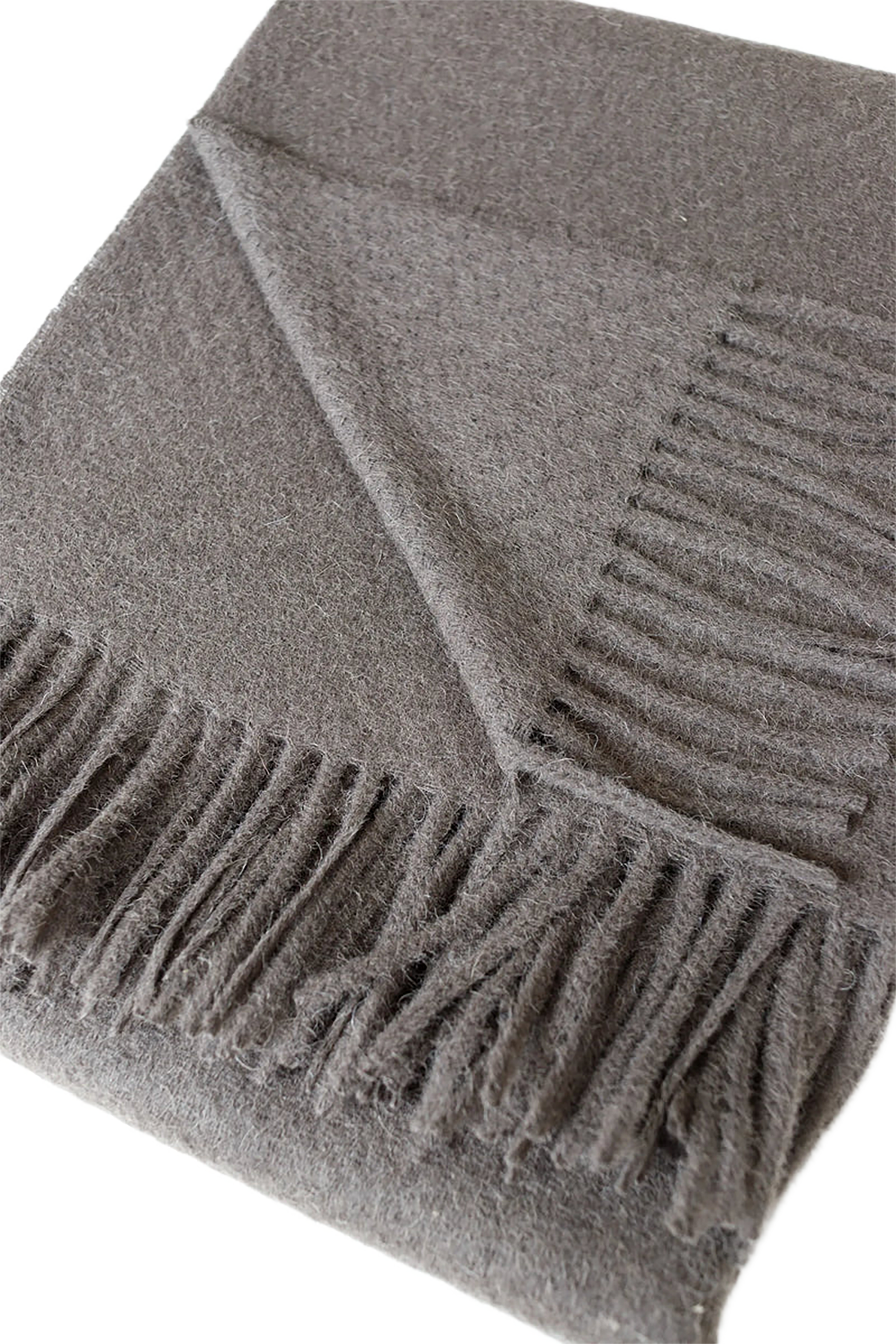 Solid Alpaca/Lambswool Throw
