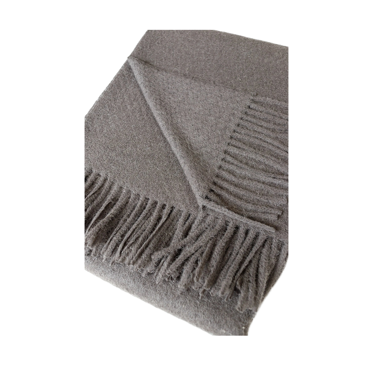 Solid Alpaca/Lambswool Throw