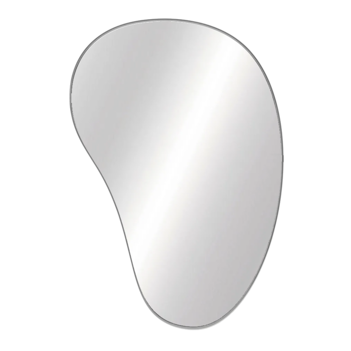 Defined by its unique, organic shape, the Pebble Mirror makes a perfect addition to a variety of spaces in the home to add character.