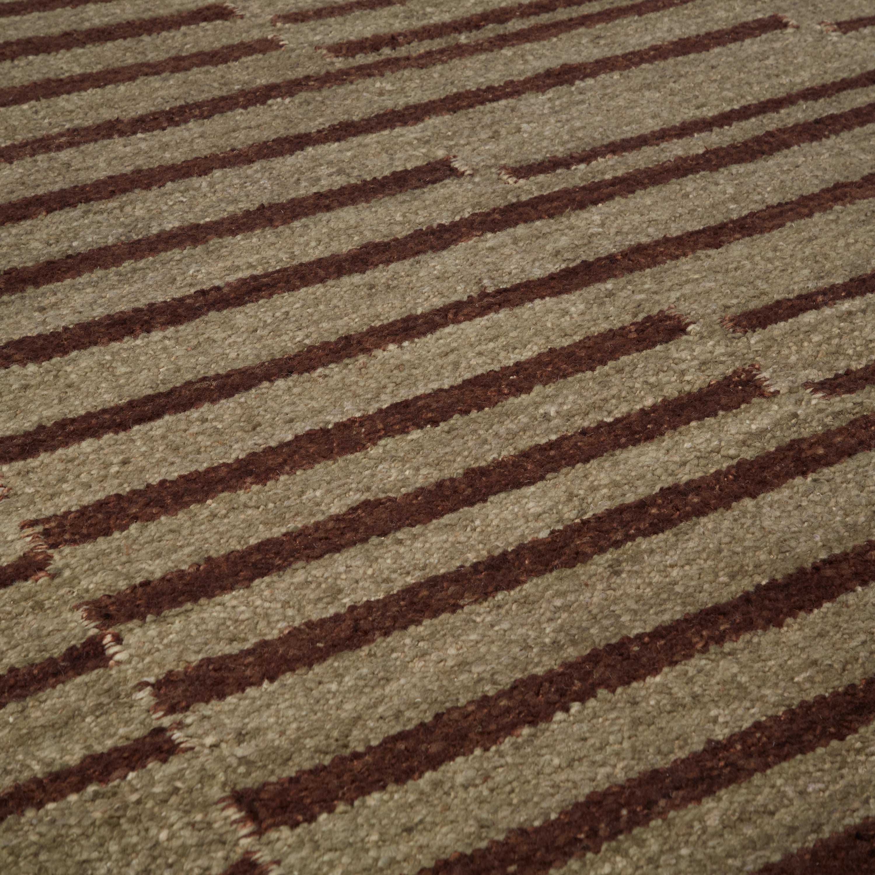Stripe Olive/Brown