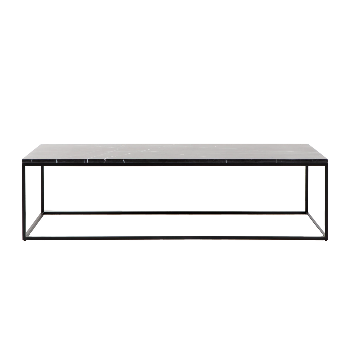 The timeless elegance of black marble makes this coffee table a stylish addition to your living space.