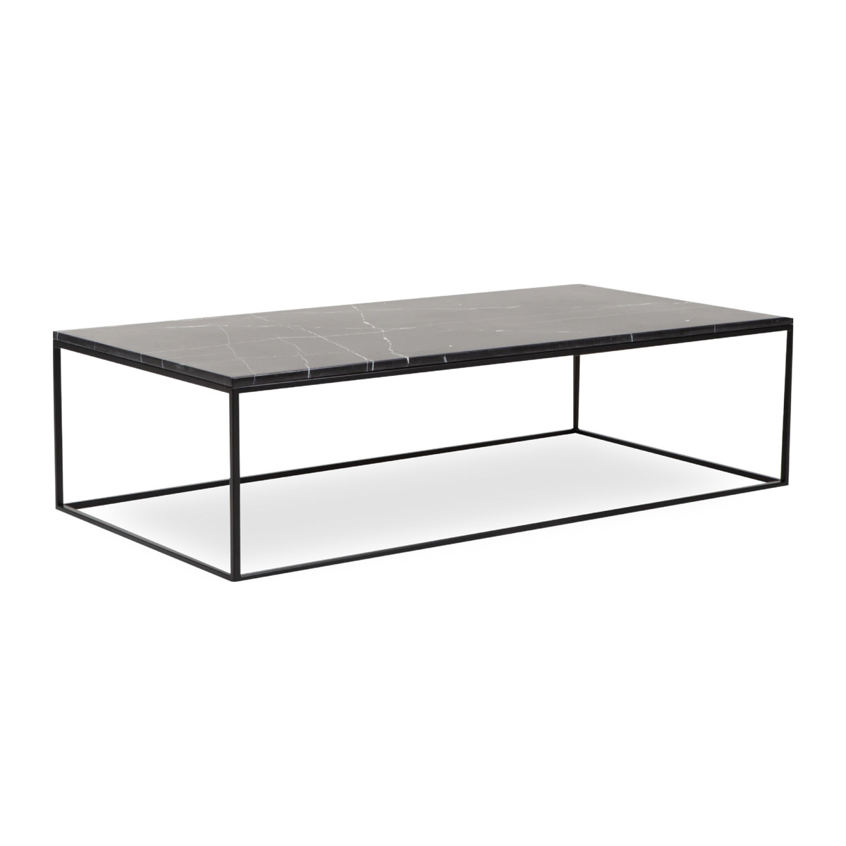 The timeless elegance of black marble makes this coffee table a stylish addition to your living space.