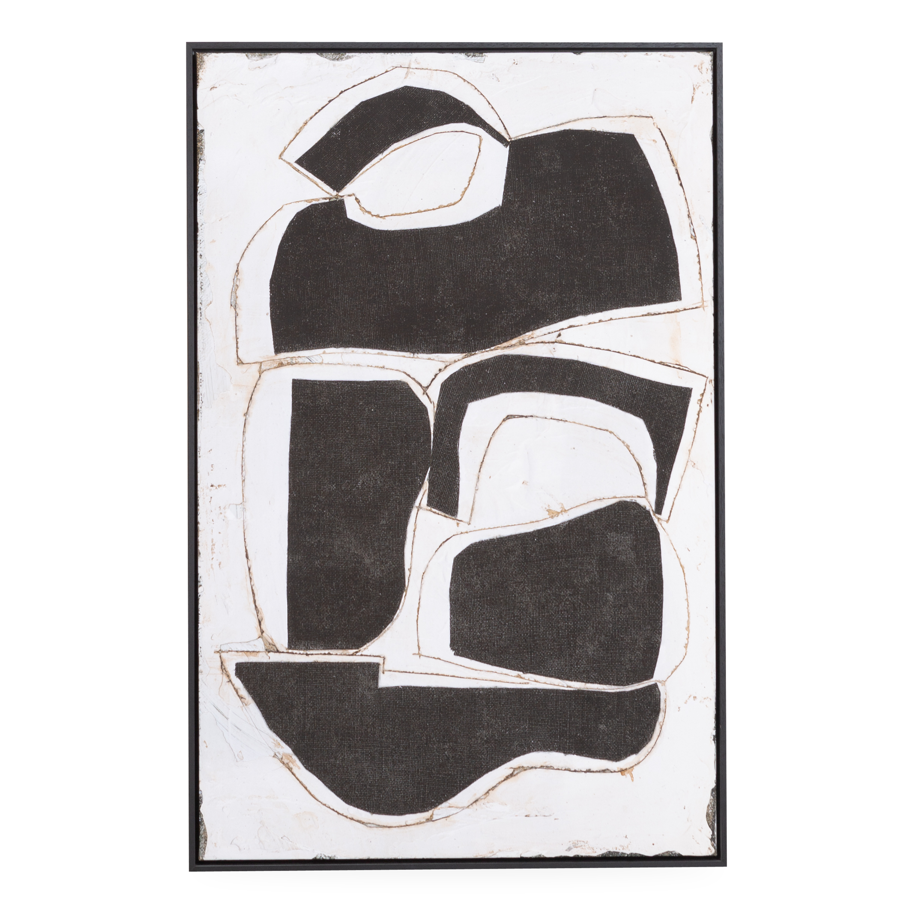 Characterized as a collection of highly textural abstracts in neutral, this giclee print was inspired by the work of Franz Kline and the Abstract Impressionist movement of the 1940