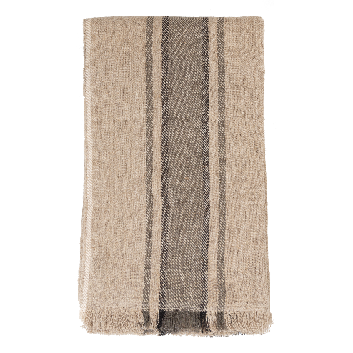 Linen Stripe Throw