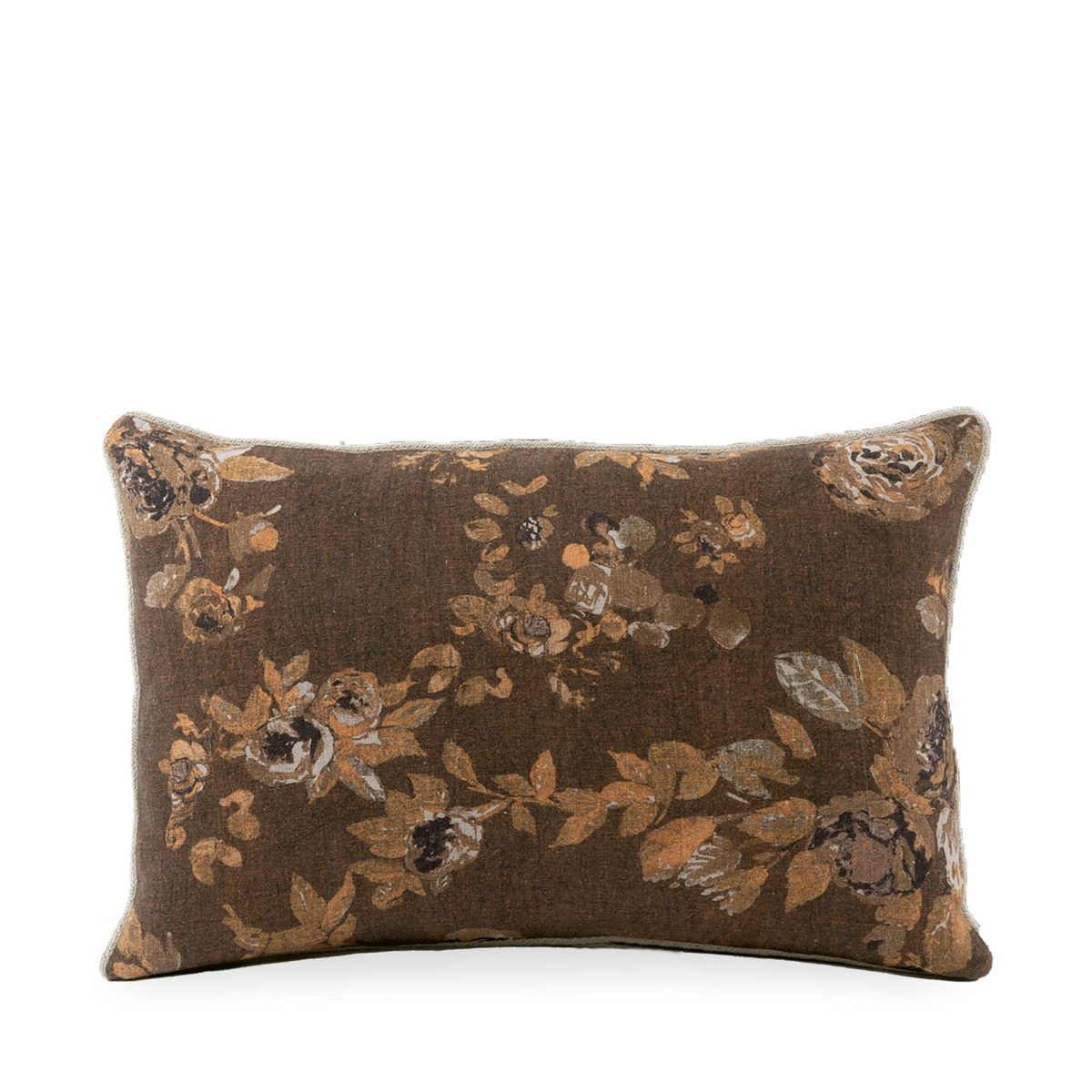 Linen Rose Pillow