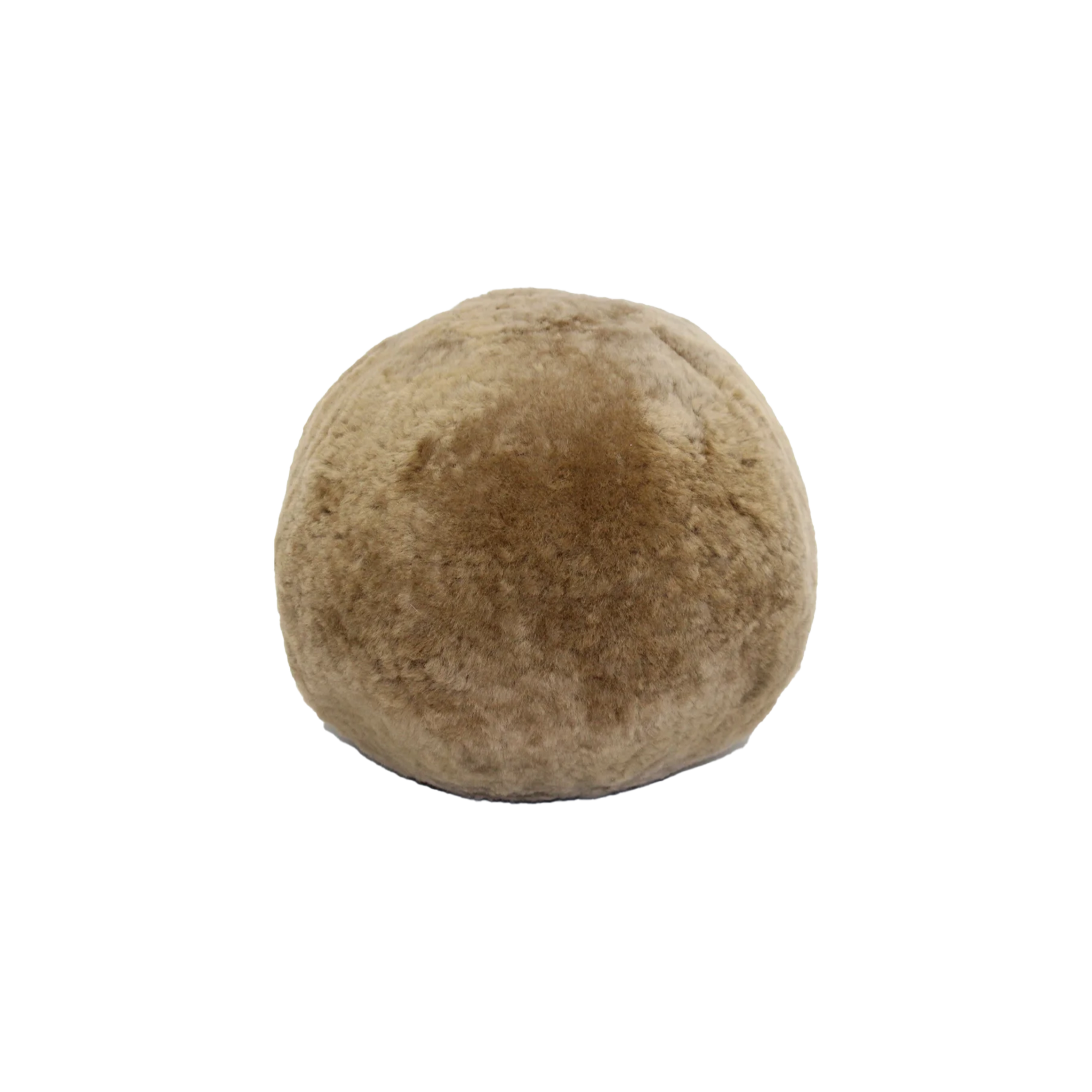 A whimsical and inherently different pillow, this conversation-starting Shearling Ball Pillow will surprise any viewer with its ball shape.
