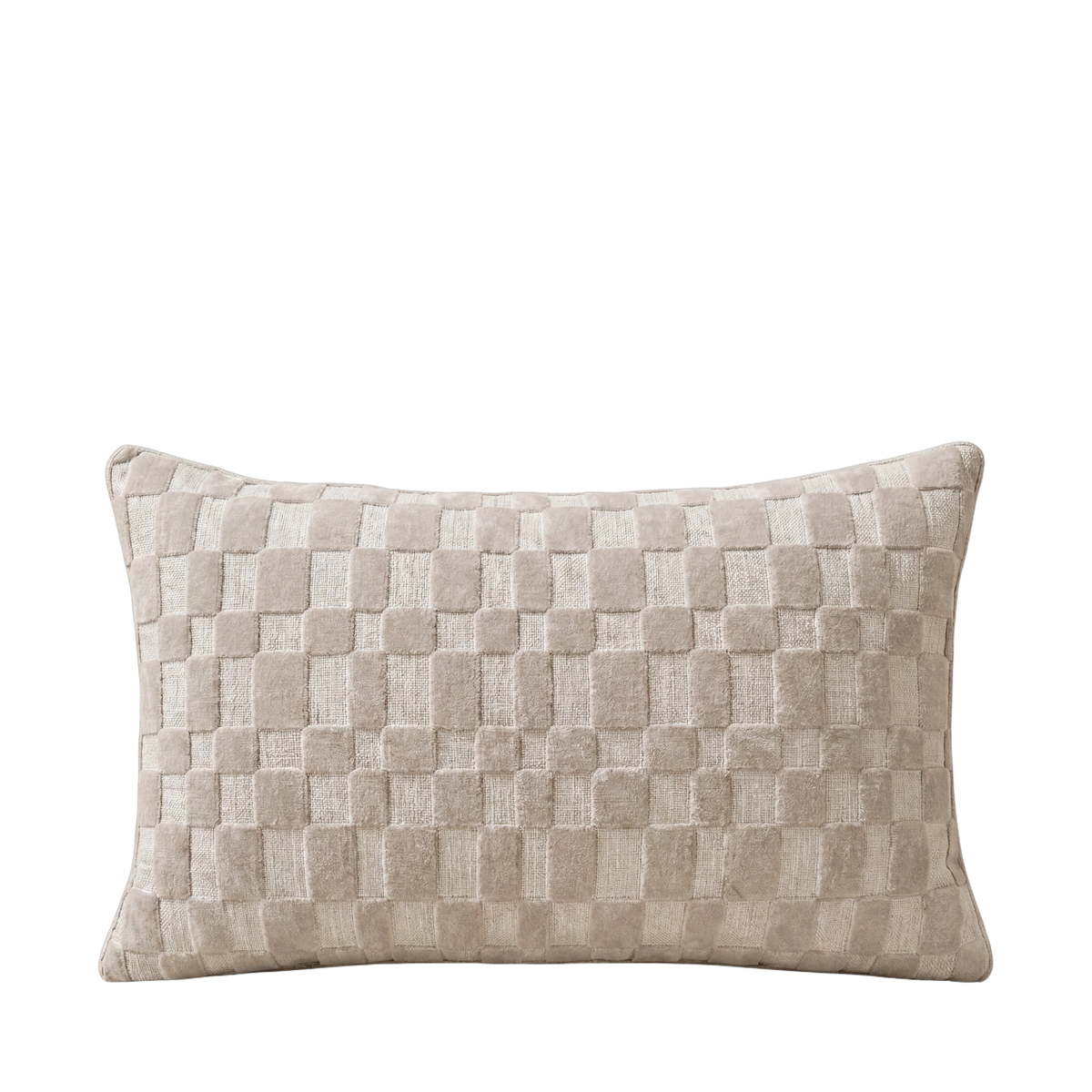 Velvet Check Pillow