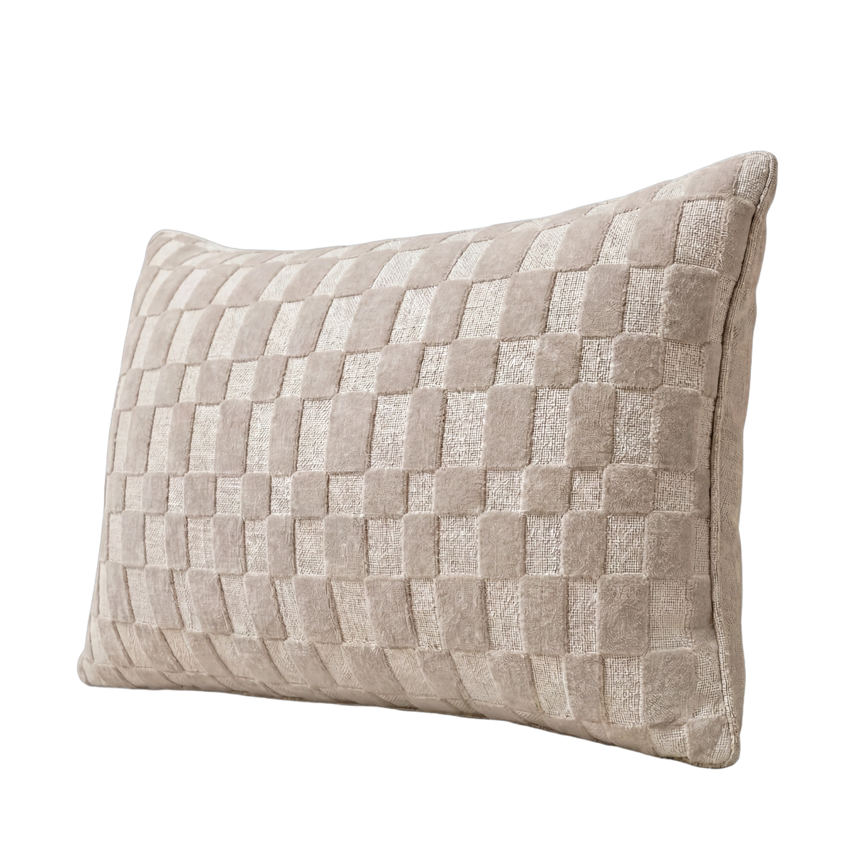 Velvet Check Pillow