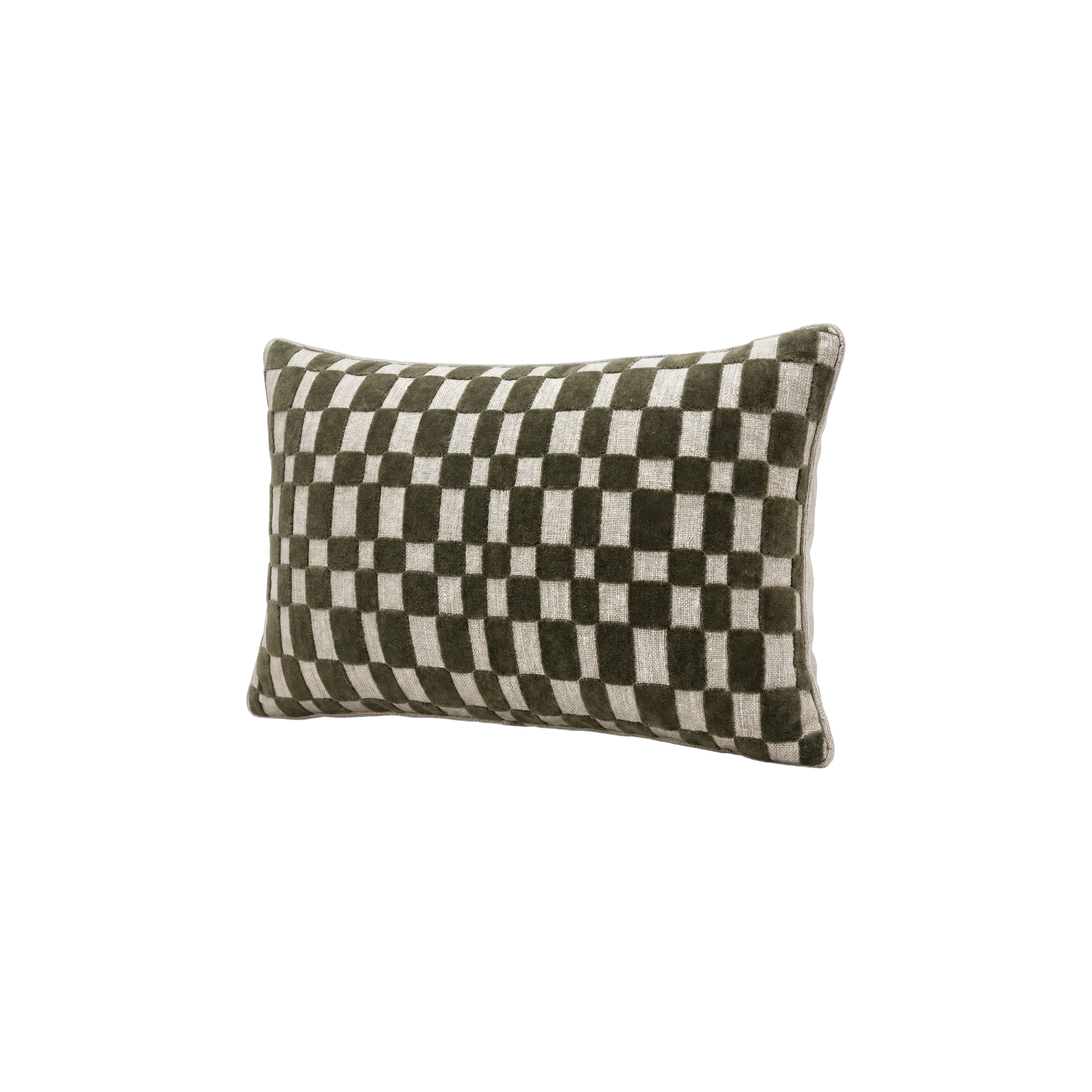 Velvet Check Pillow