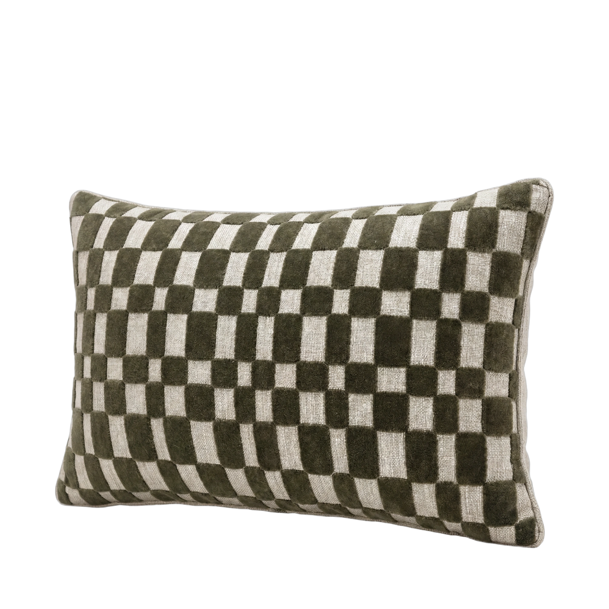 Velvet Check Pillow