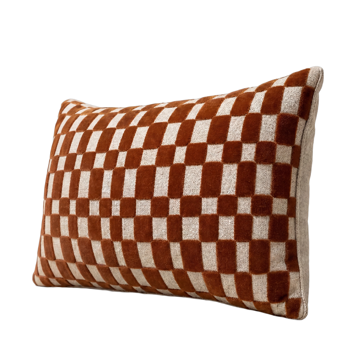 Velvet Check Pillow