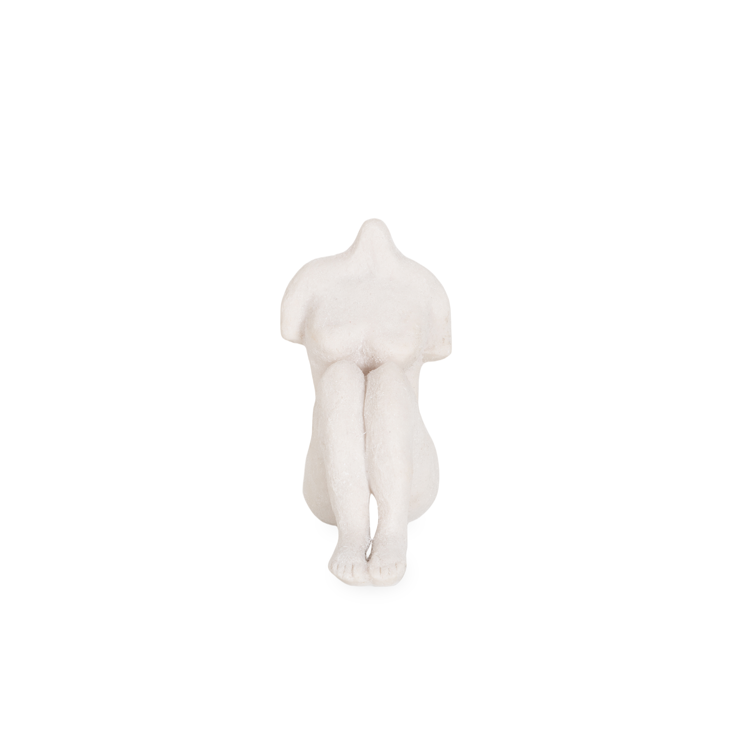 Bringing a sense of confidence and appreciation of human body forms, the Sitting Person Sculpture can elevate any countertop or bookcase.