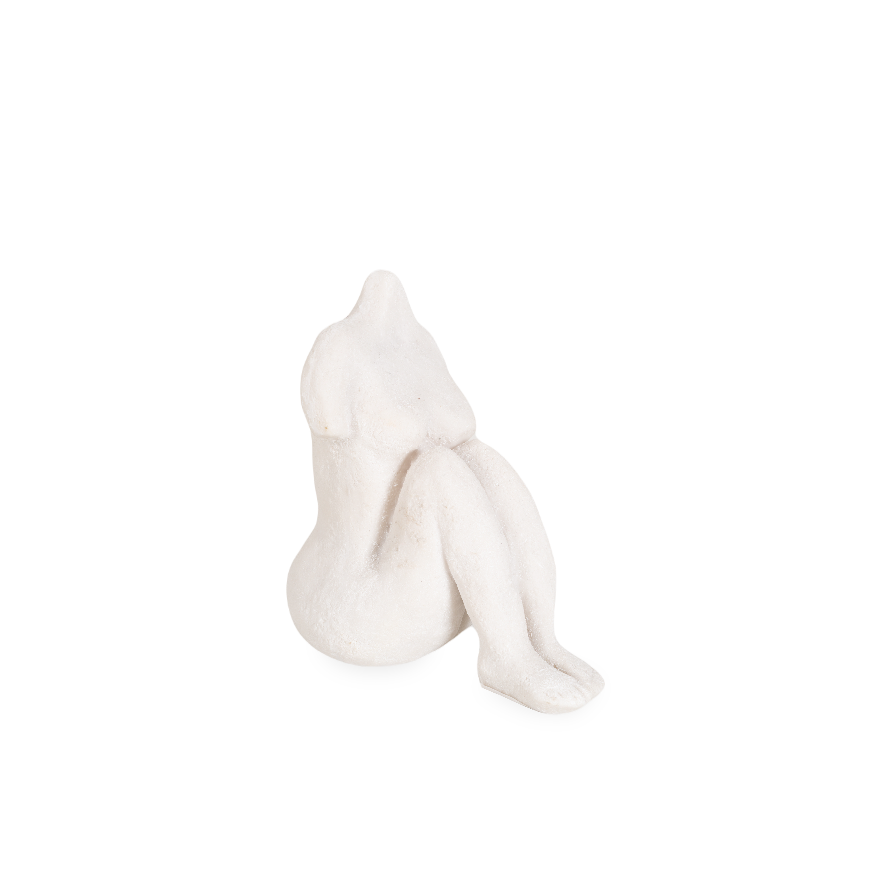 Bringing a sense of confidence and appreciation of human body forms, the Sitting Person Sculpture can elevate any countertop or bookcase.