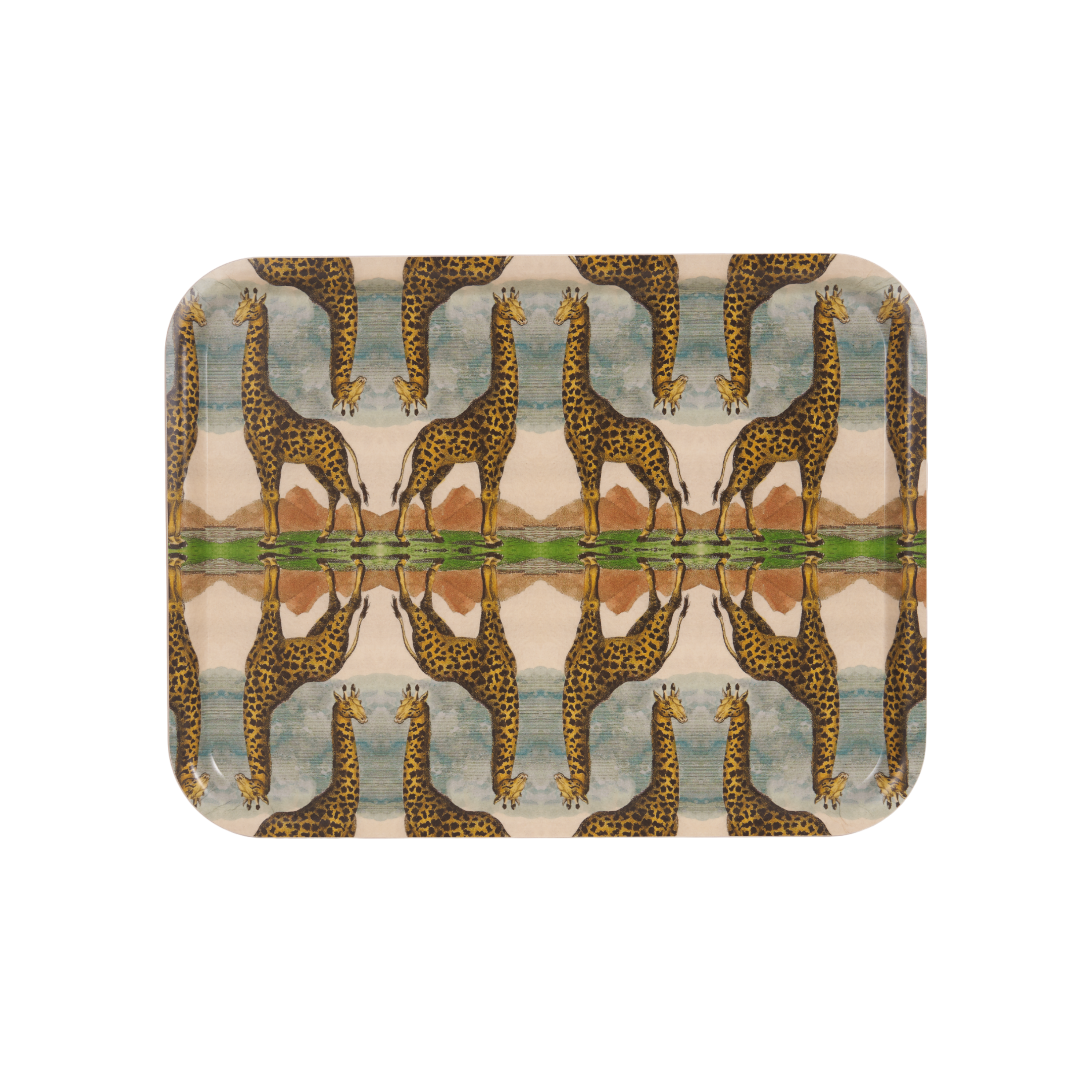 Giraffe Birchwood Tray