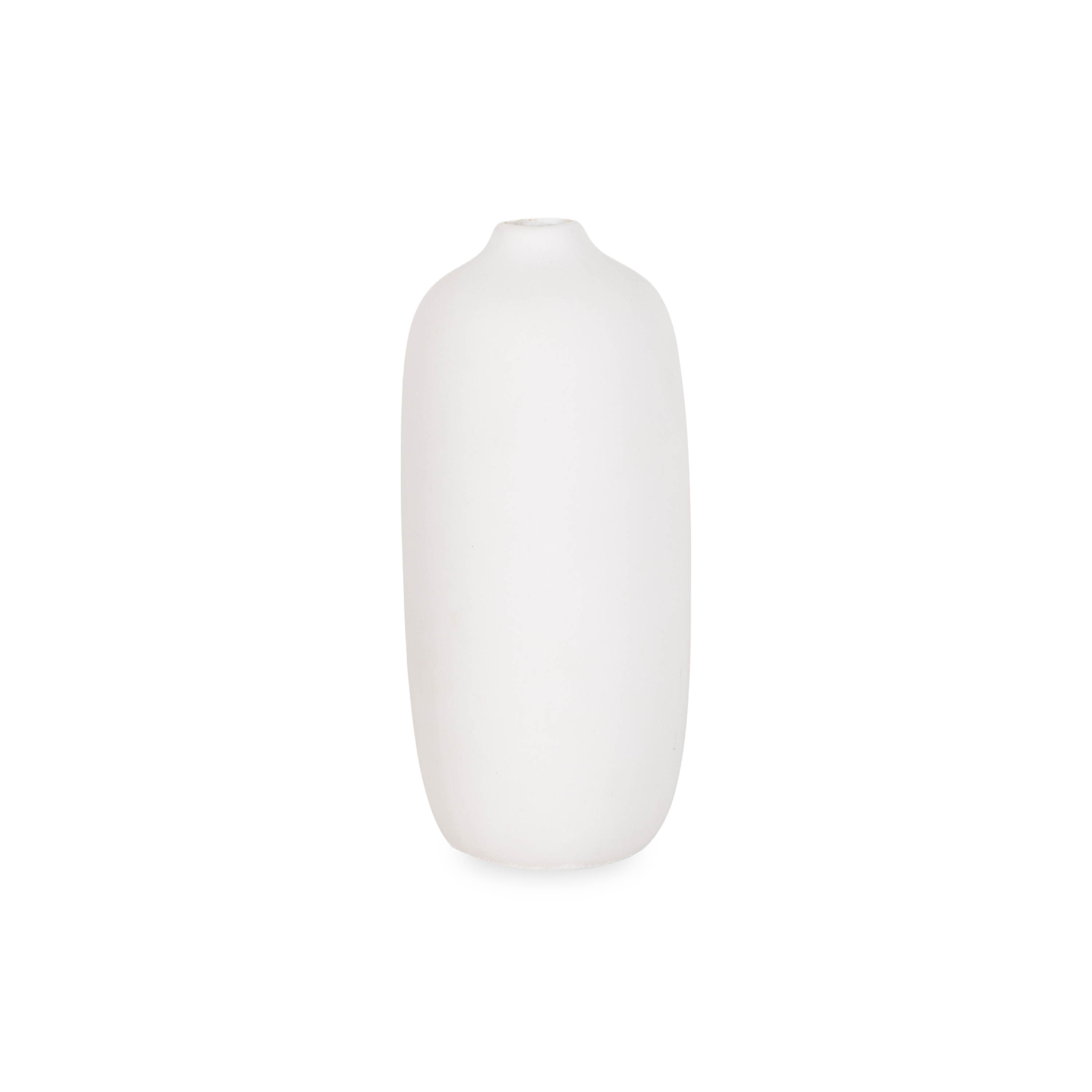 Uniquely designed and pleasantly shaped, the Ceola Vase is made of ceramic that is finished with a gorgeous matte white finish.