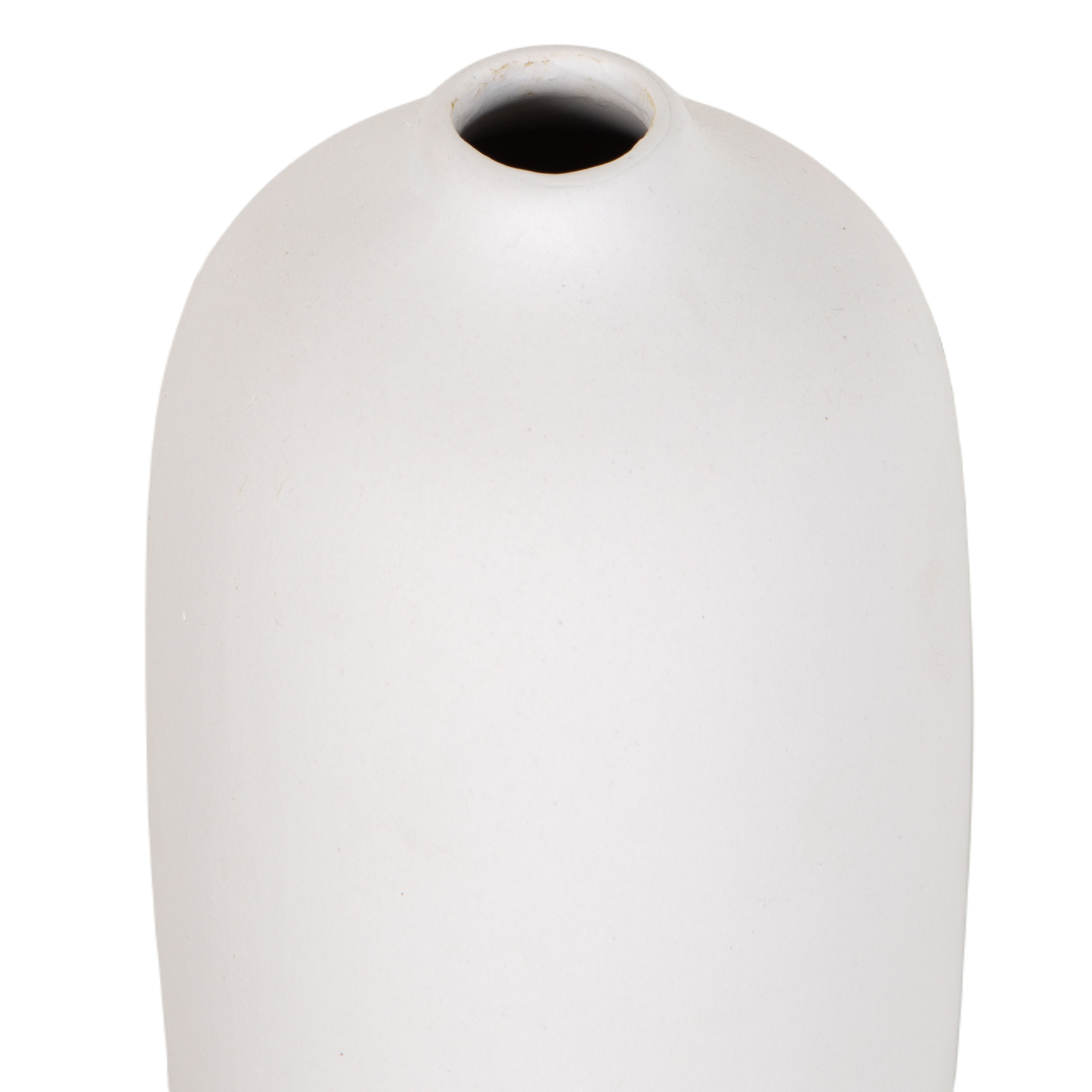 Uniquely designed and pleasantly shaped, the Ceola Vase is made of ceramic that is finished with a gorgeous matte white finish.