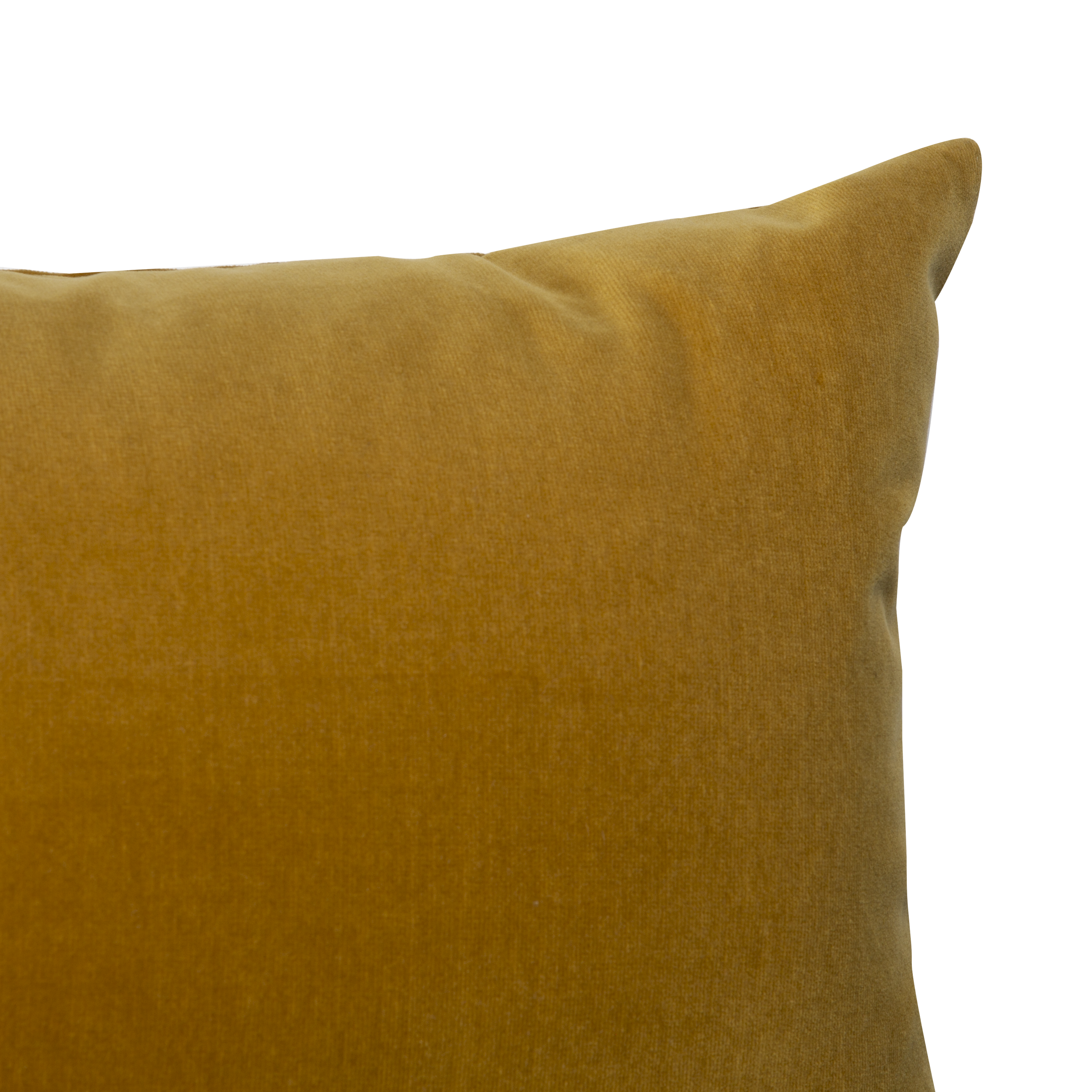 Effortlessly elegant, the luxe Cotton Velvet Pillow features a bold citron colour and a textural design.