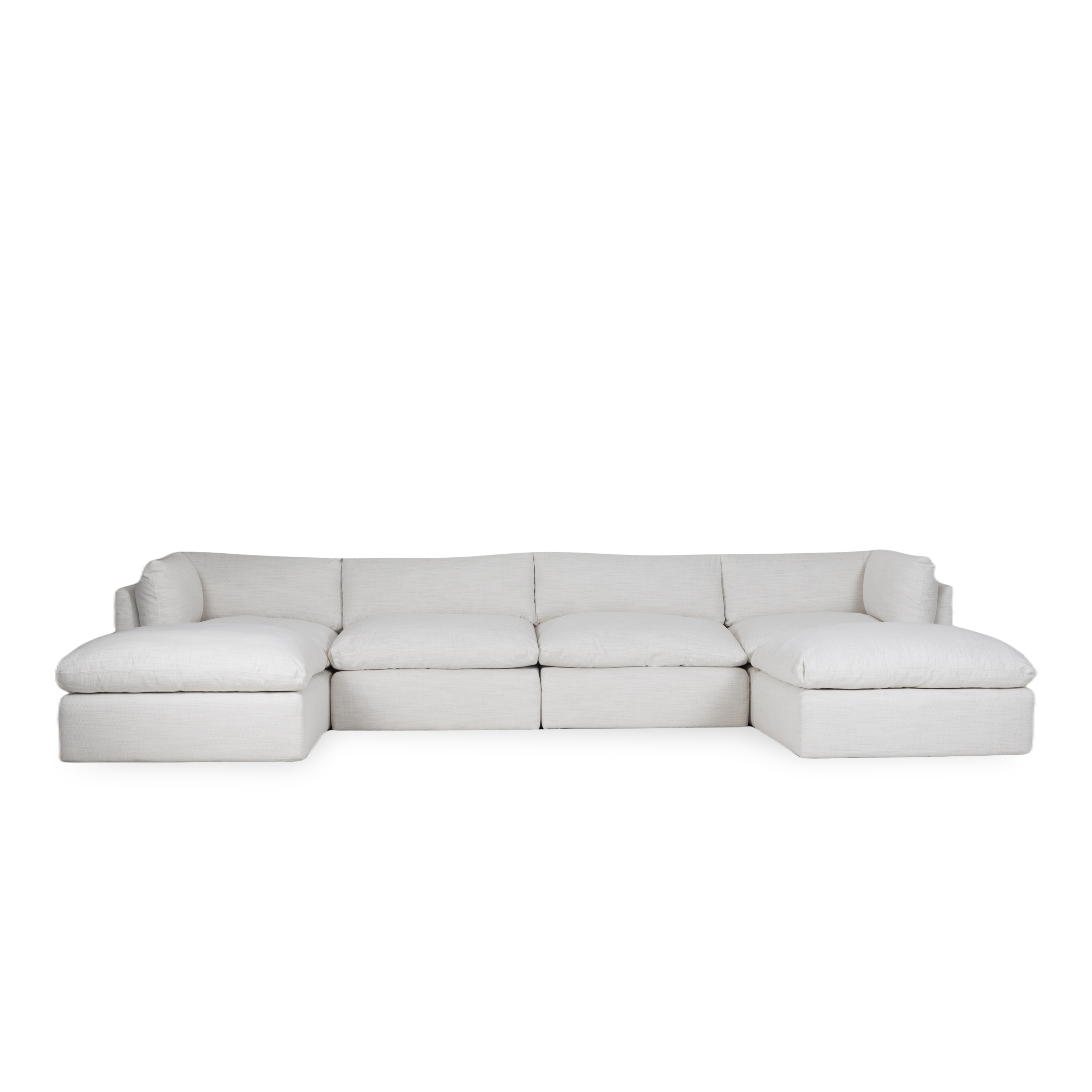 Oversized and modern, the Newport Modular Sectional is a contemporary take on traditional seating.