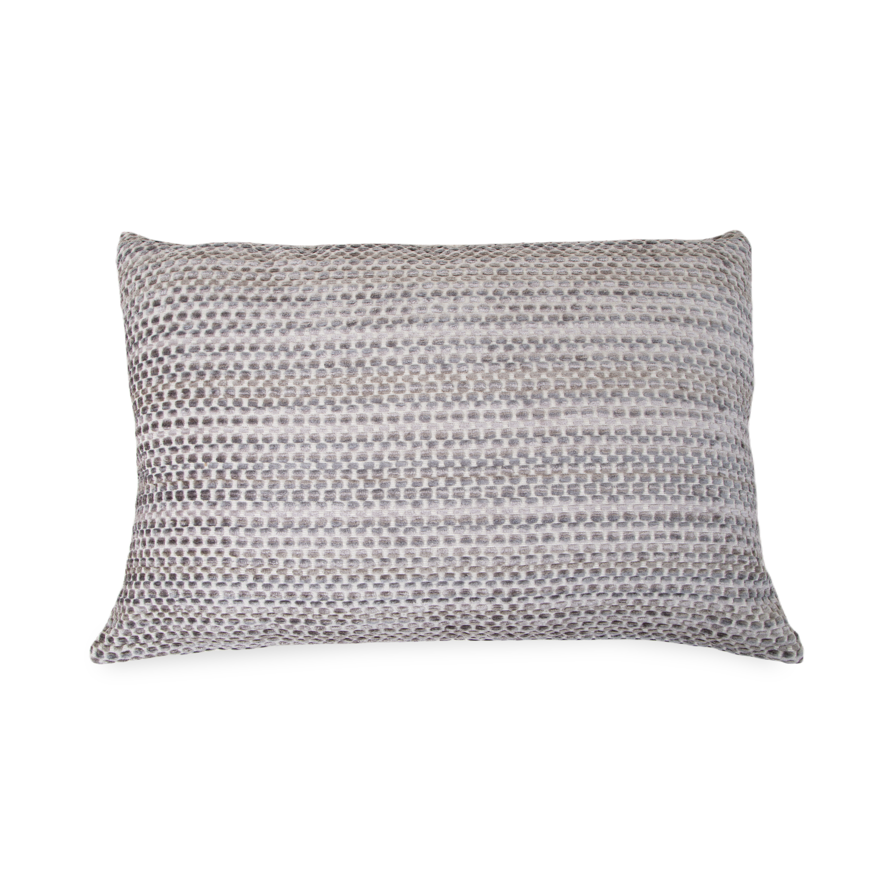 A textural joy, the Velvet Squares Pillow is defined by its luxurious velvet squares that are created through a unique weaving style.