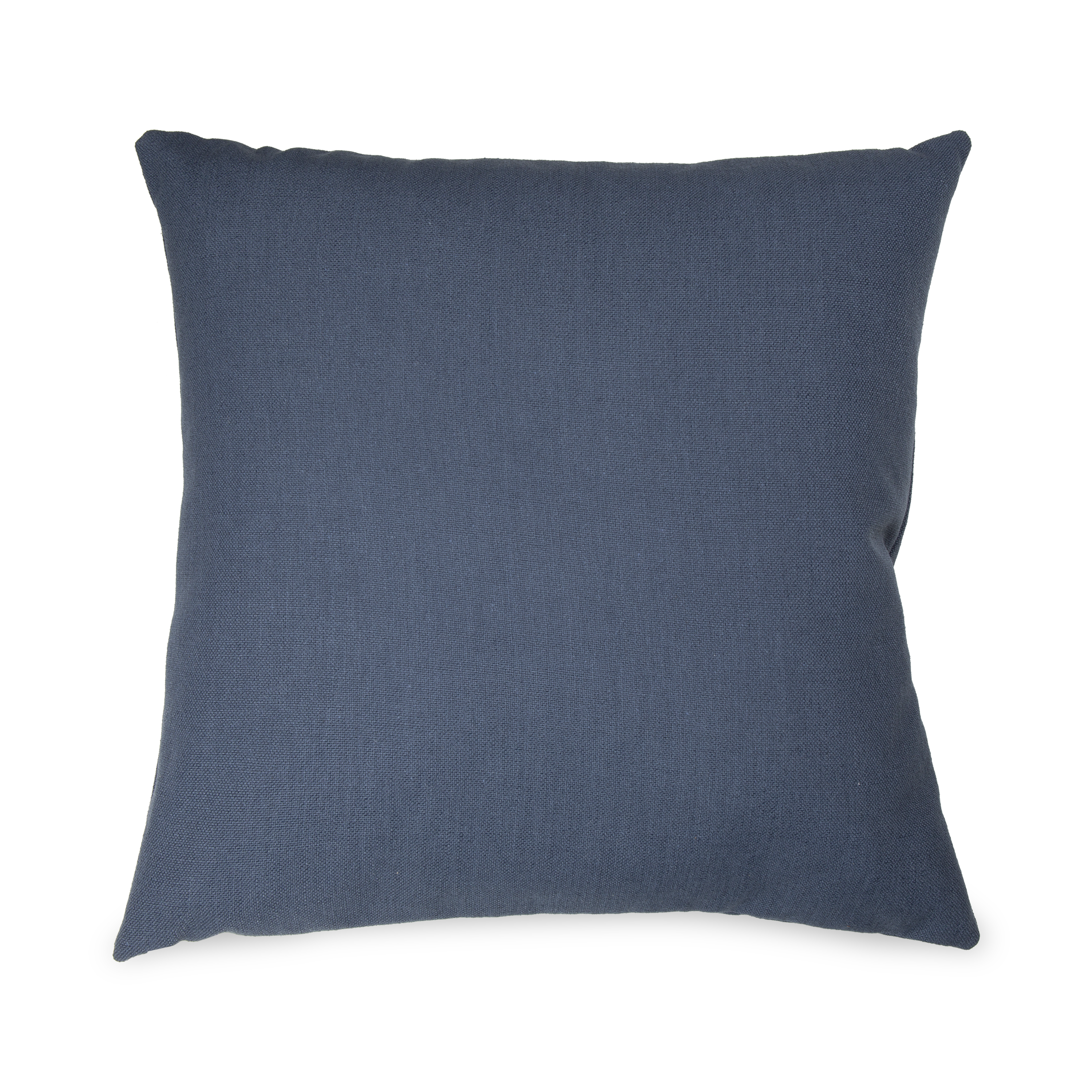 Simple and clean, this throw pillow is made from 100% pure linen in rich navy colour.
