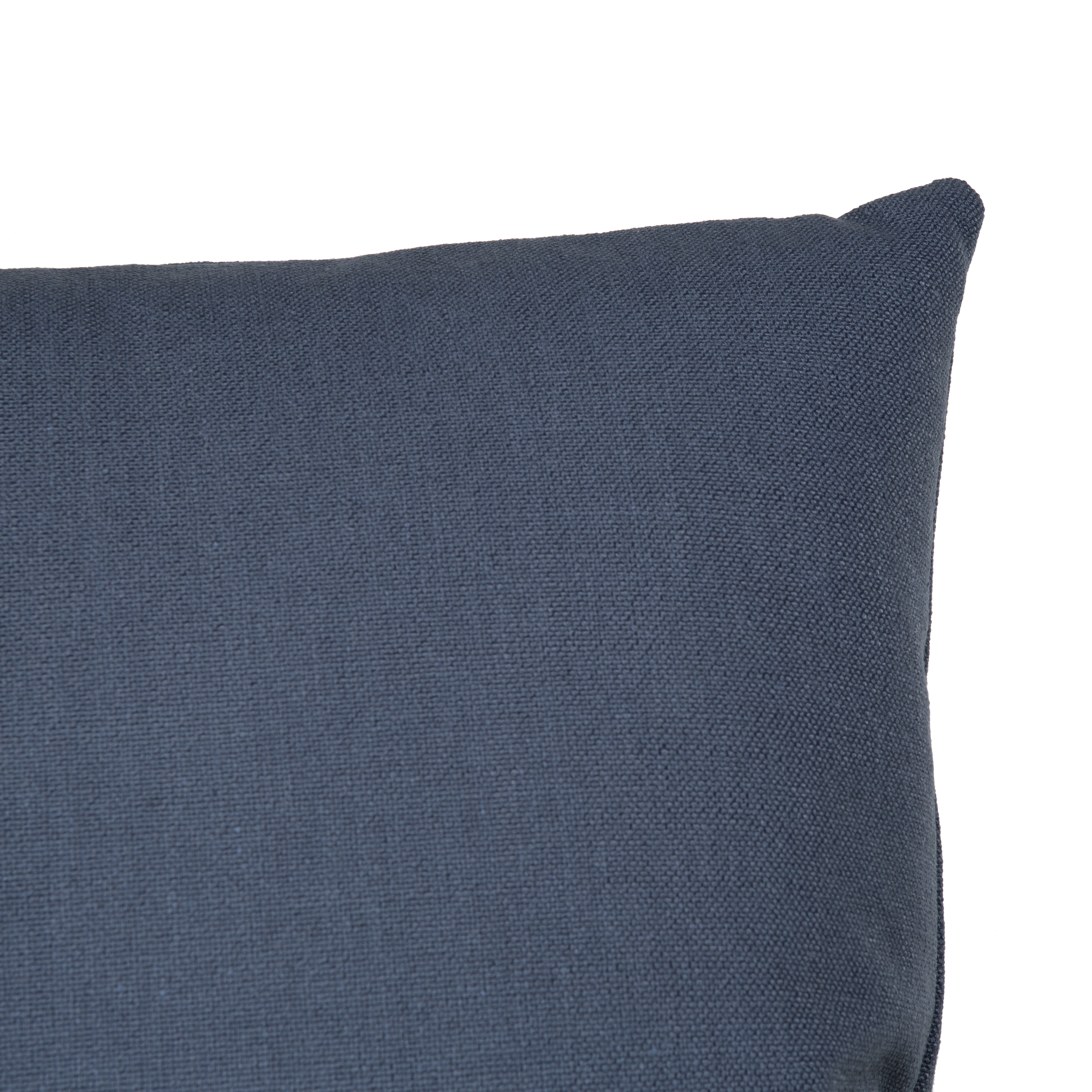 Simple and clean, this throw pillow is made from 100% pure linen in rich navy colour.