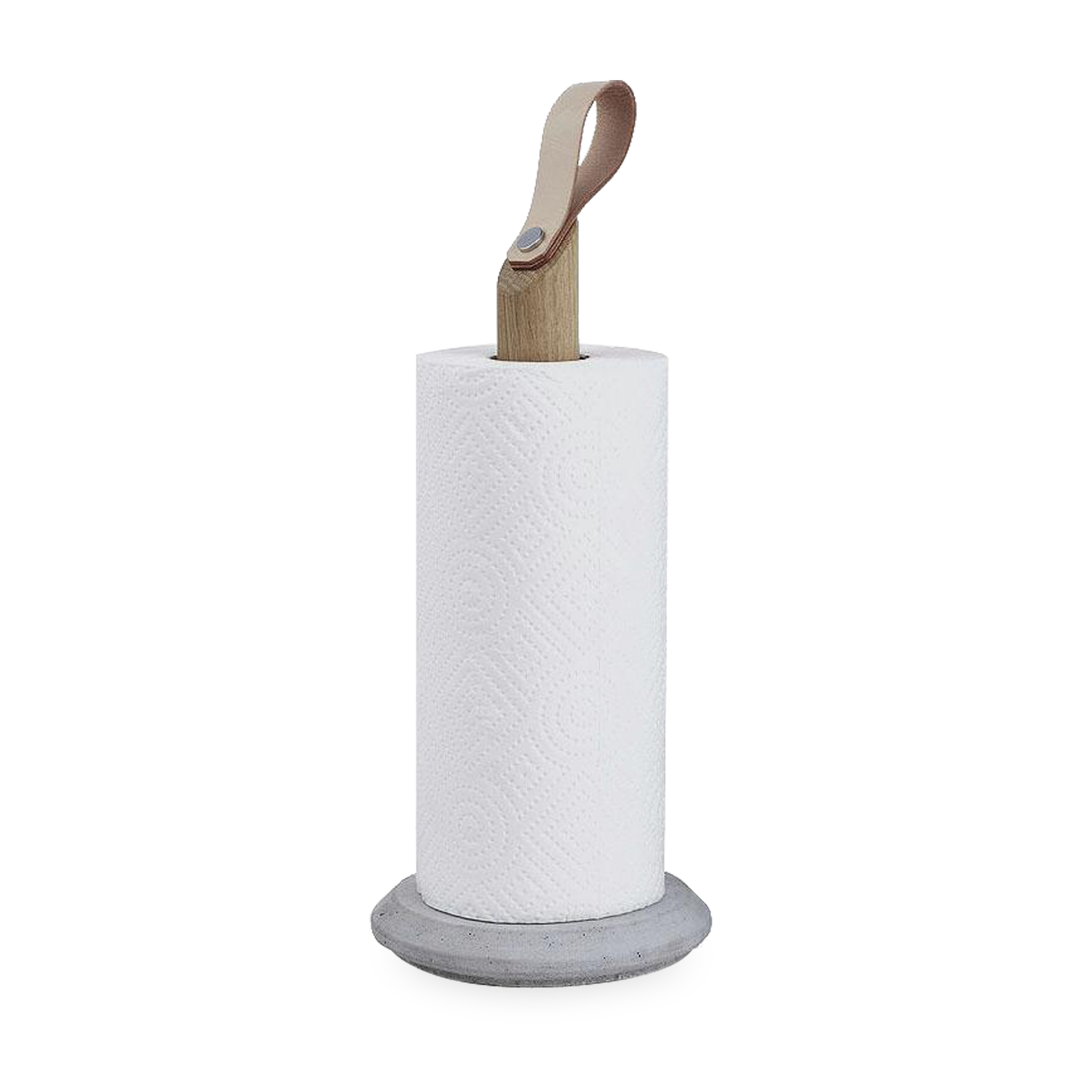 Beautifully designed and crafted, the Grab Paper Towel Holder combines genuine high-quality materials with exceptional Scandinavian design to create a kitchen roll holder that take