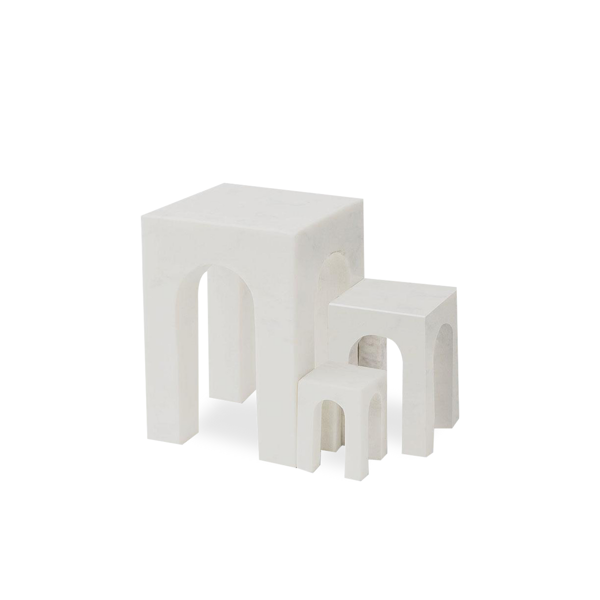 Arkis is three marble objects designed to either function as a bookend or just sculptural pieces for the home.