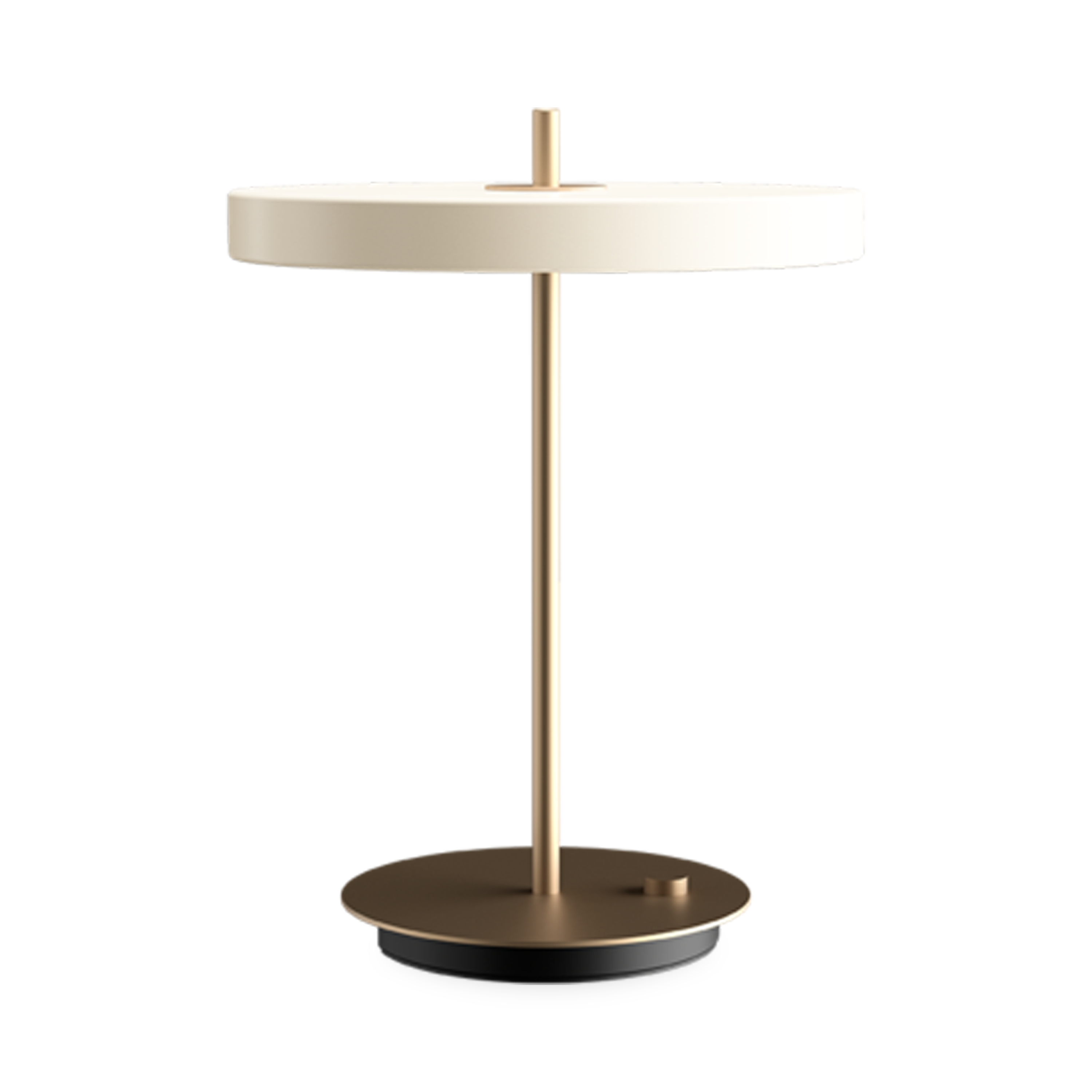 Asteria table lamp has a built-in LED panel with a diffuser ensuring a soft illumination in the room.