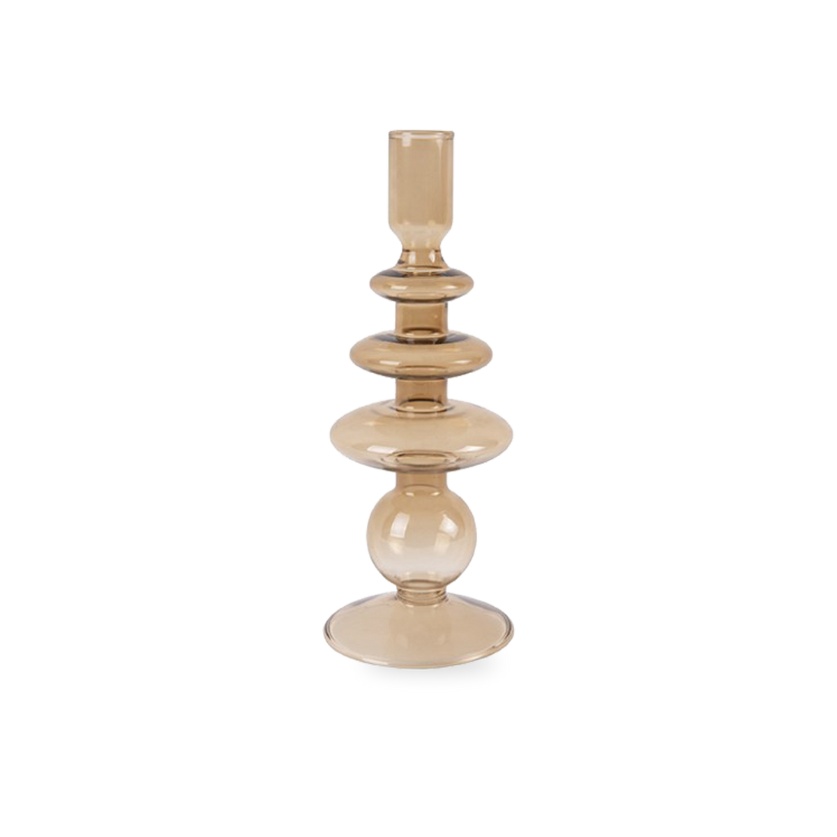 Glass Rings Candleholder