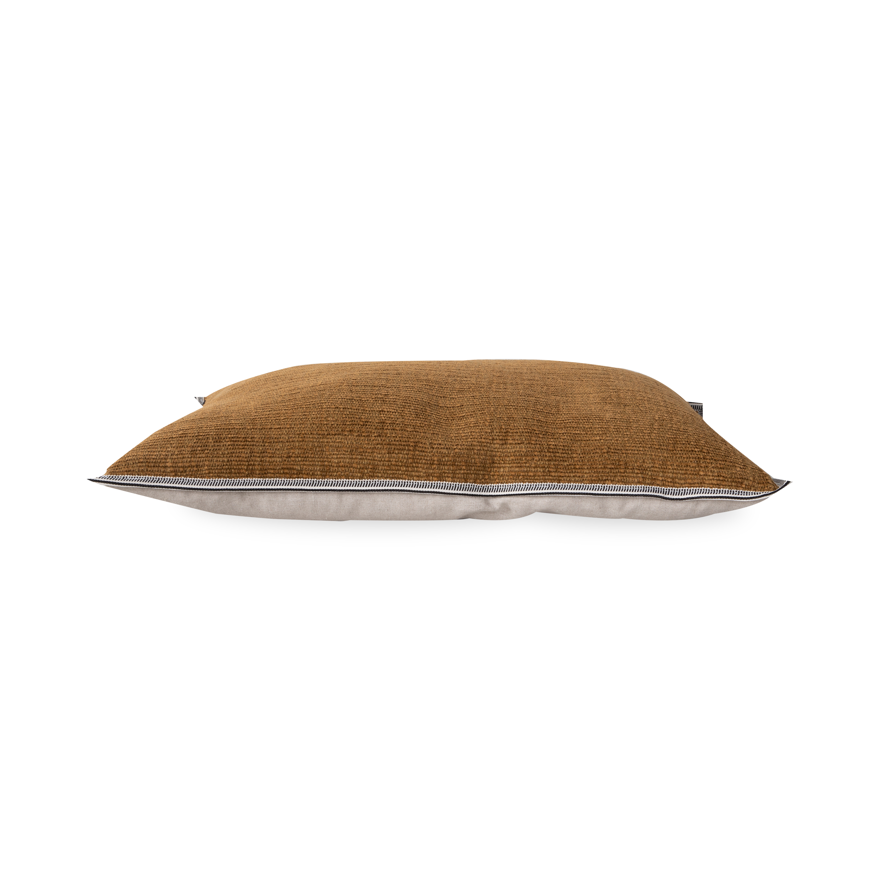 Texturally driven, the Ribbed Pillow is woven with a gorgeous palette brown which provides a welcoming composure to any sofa or bed it is paired with.
