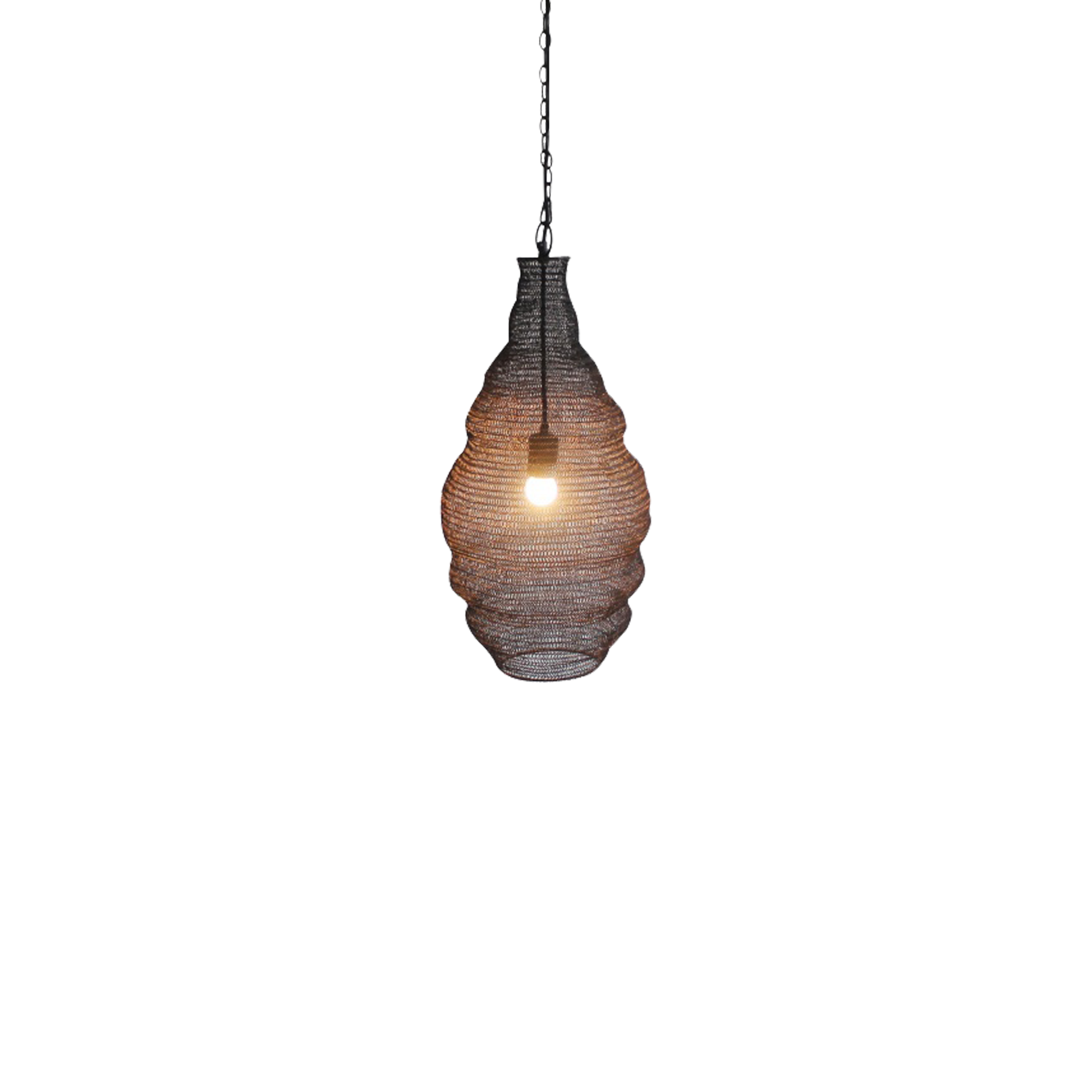 With its boho-chic vibe, the Basket Pendant Light provides an eye-catching element to any space.