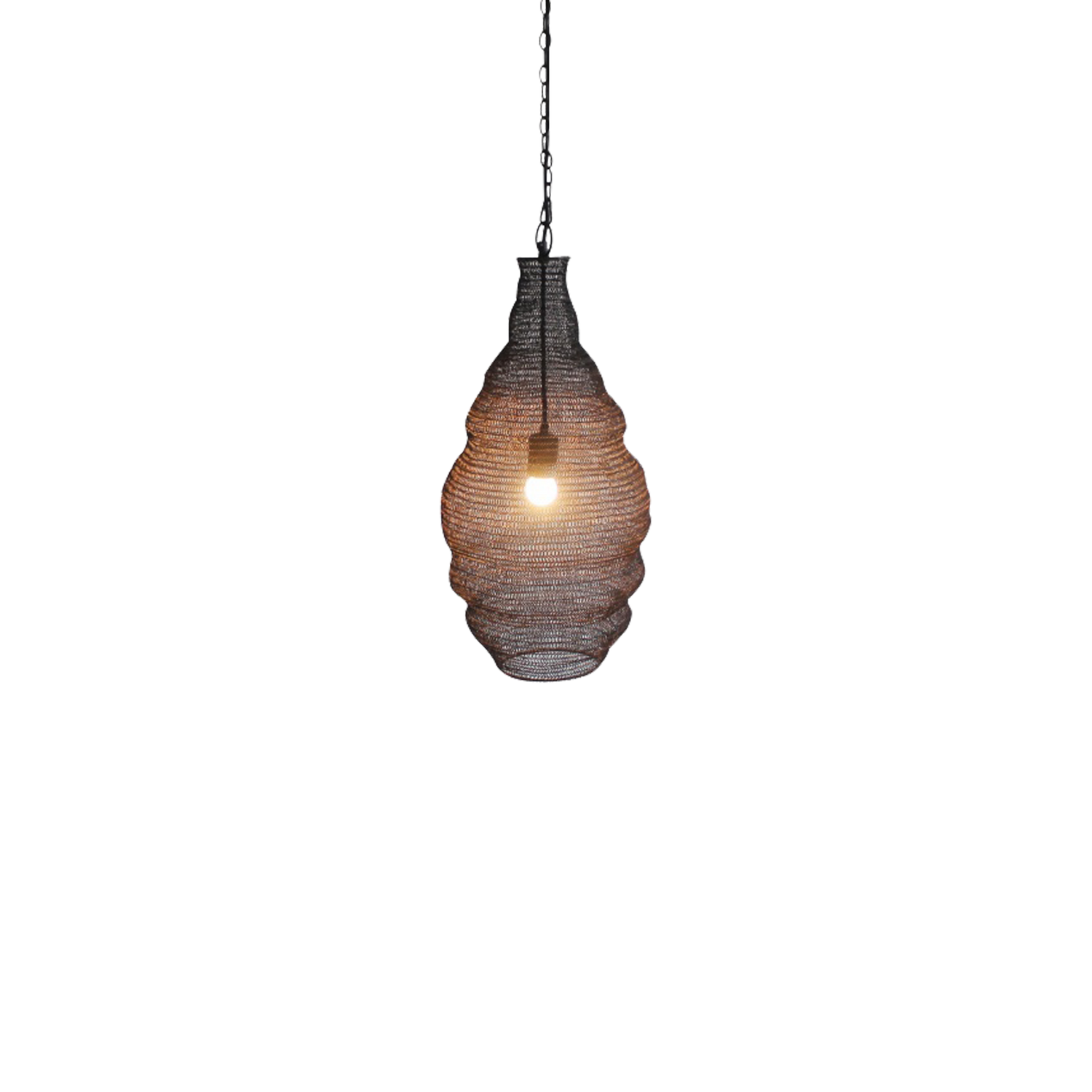 With its boho-chic vibe%2C the Basket Pendant Light provides an eye-catching element to any space.