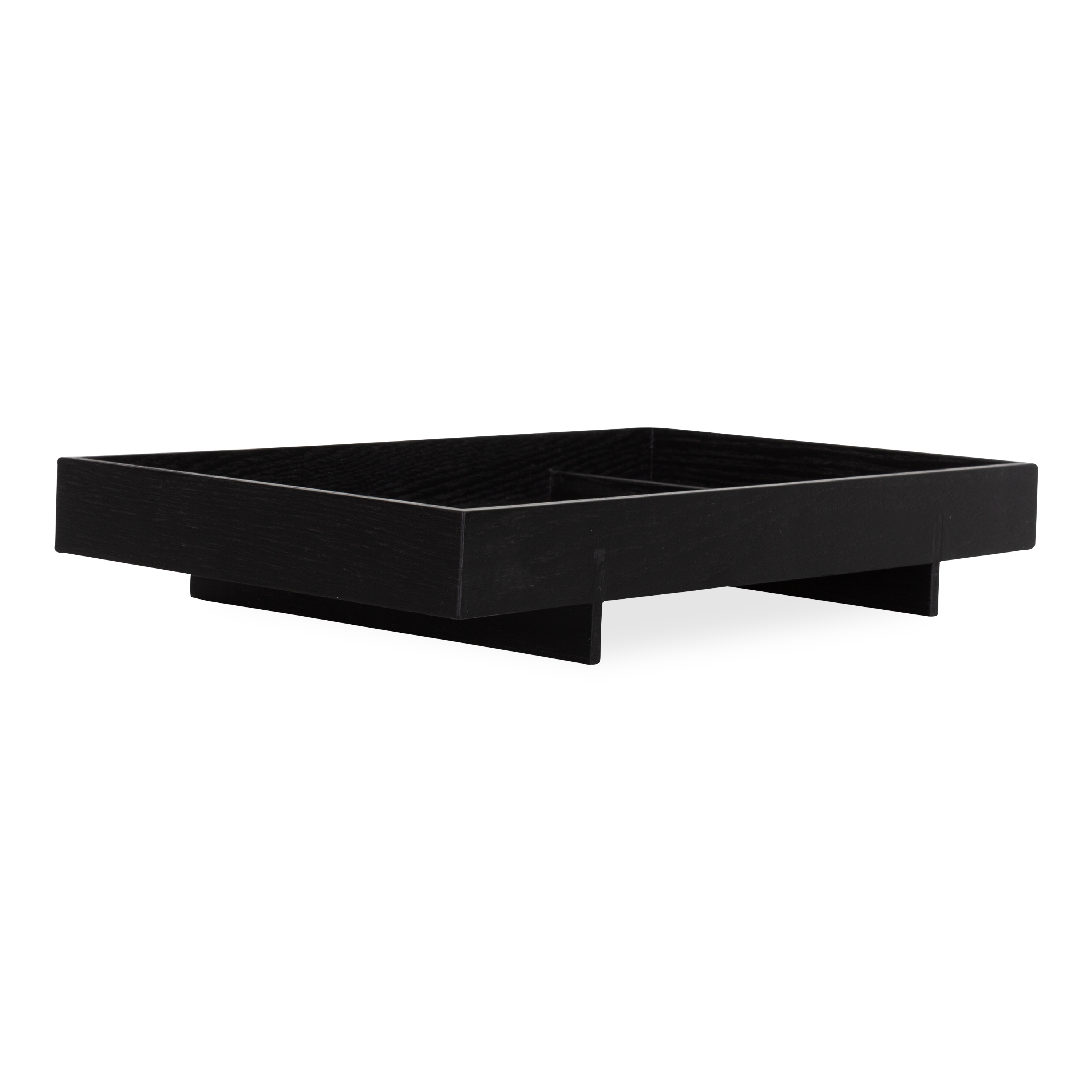 Taking inspiration from the shapes and forms of bento boxes, this Abento Hardwood tray is exceptionally functional while providing a clean modern style to your countertop accessori