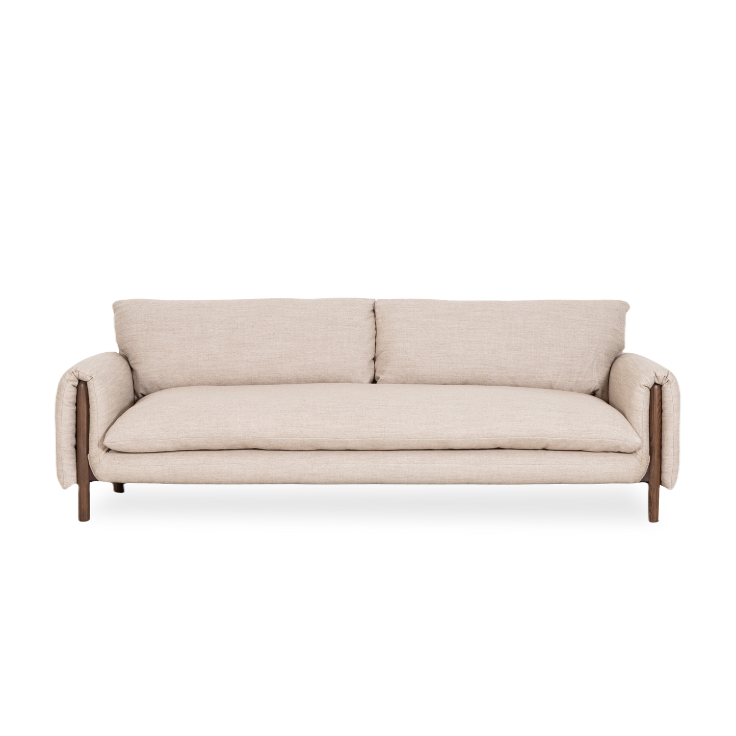 Bringing a casual ease to contemporary styling%2C the Horizon Sofa is full of subtle texture and soft drama.