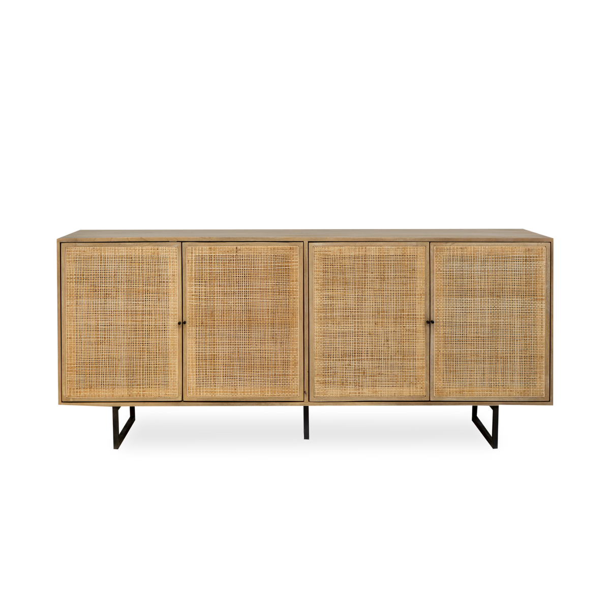 The Accord Sideboard has a Mid-century-inspired style with an organic twist.