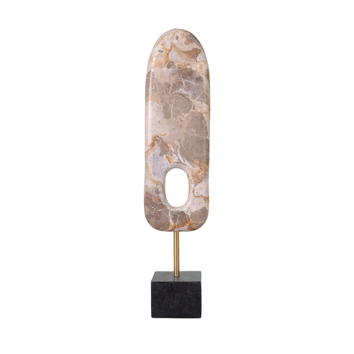 Oval Cutout Marble Sculpture