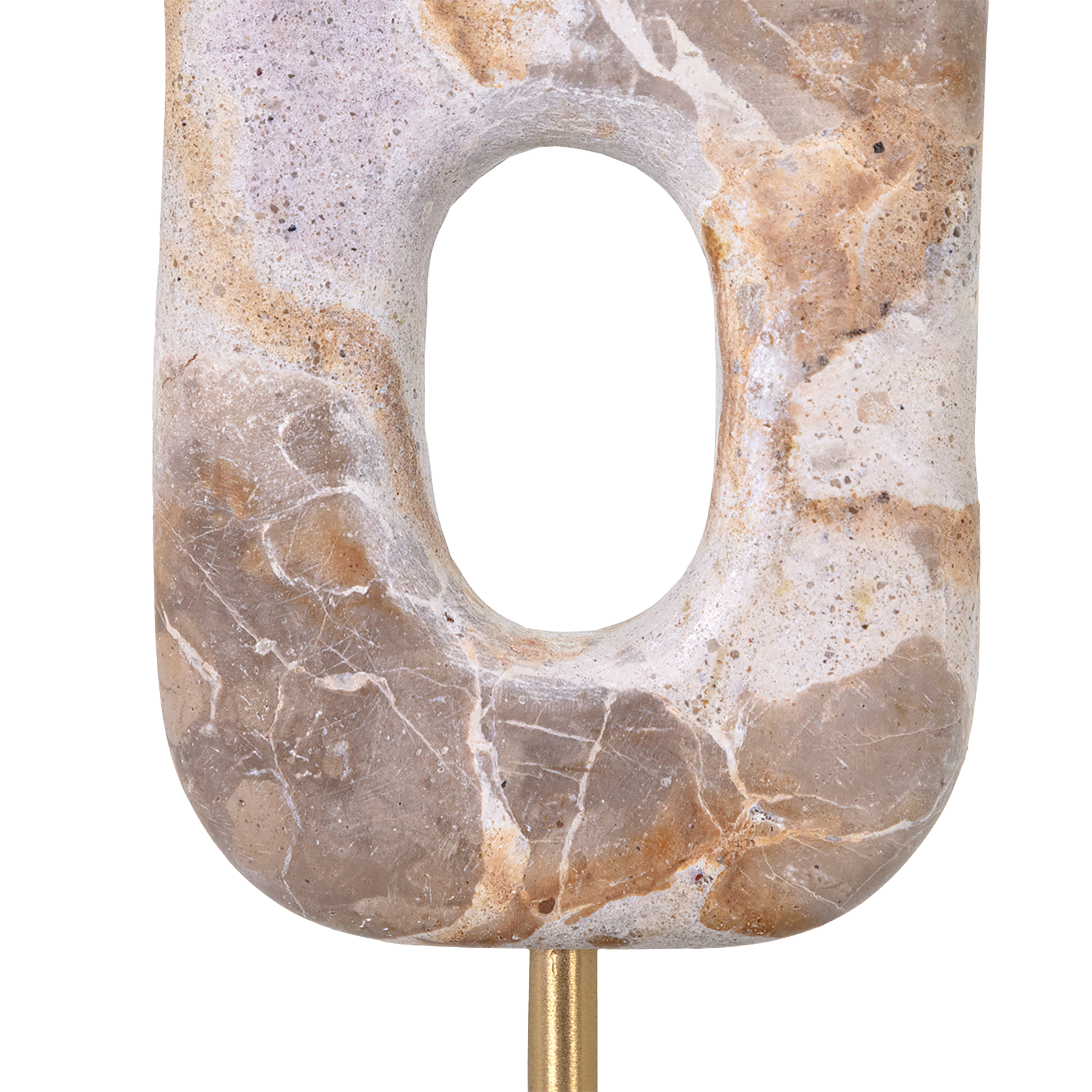 Oval Cutout Marble Sculpture