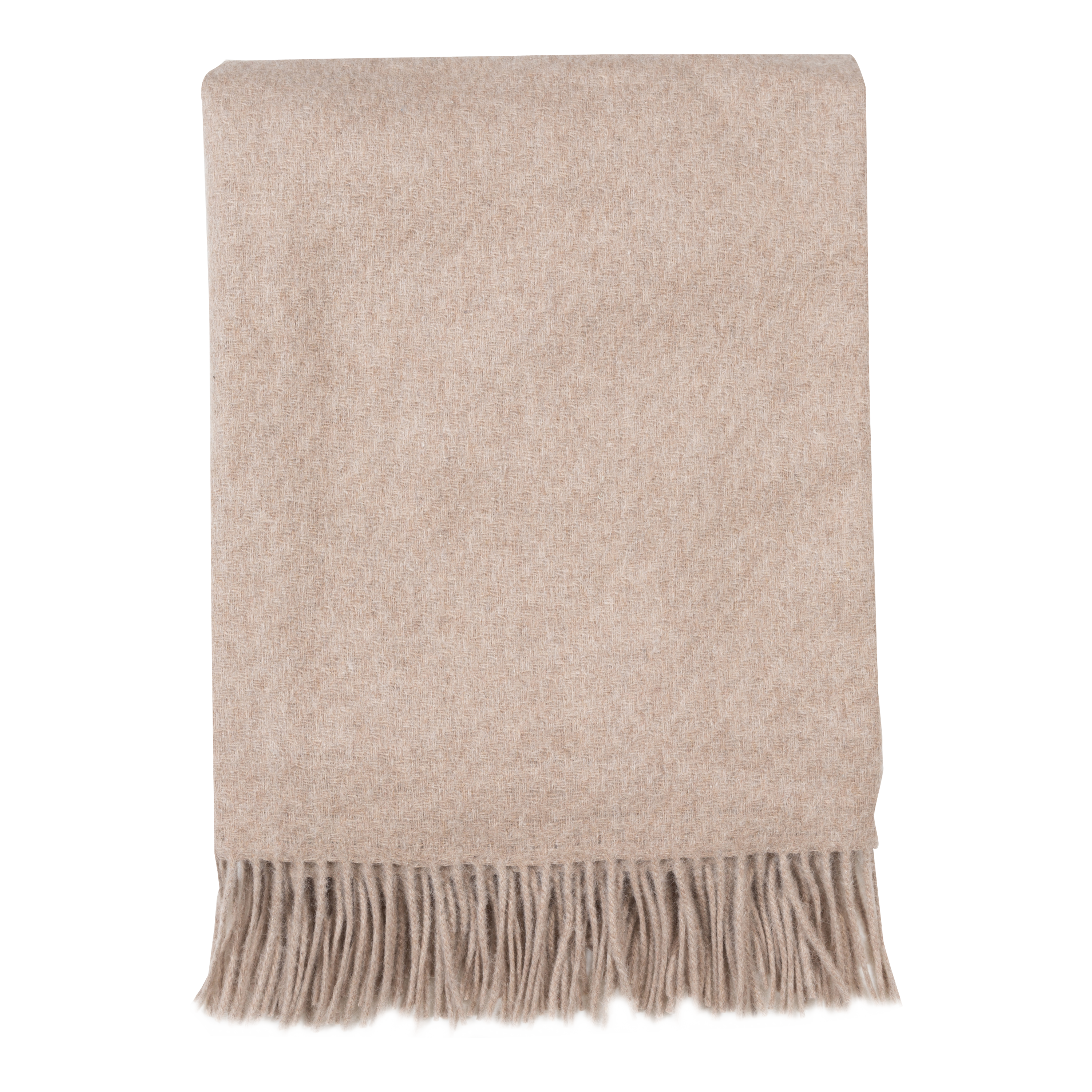 Luxurious and desirable, the Solid Alpaca/Lambswool Throw in beige features an exquisitely soft fabric that is made from a blend of alpaca and lambswool fibre.
