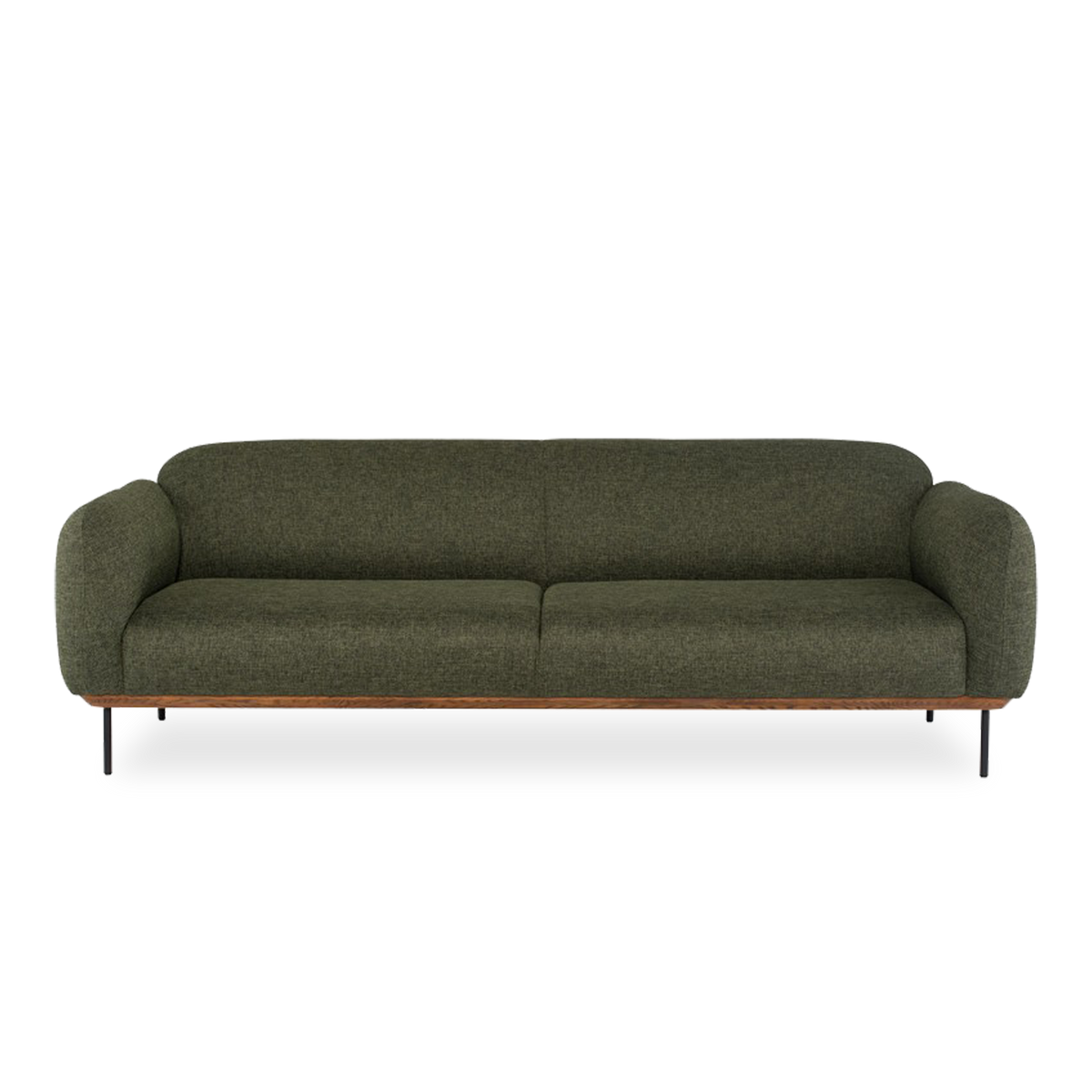 Mixing elements of contemporary and vintage styling, the Rubio Sofa is gracefully composed.