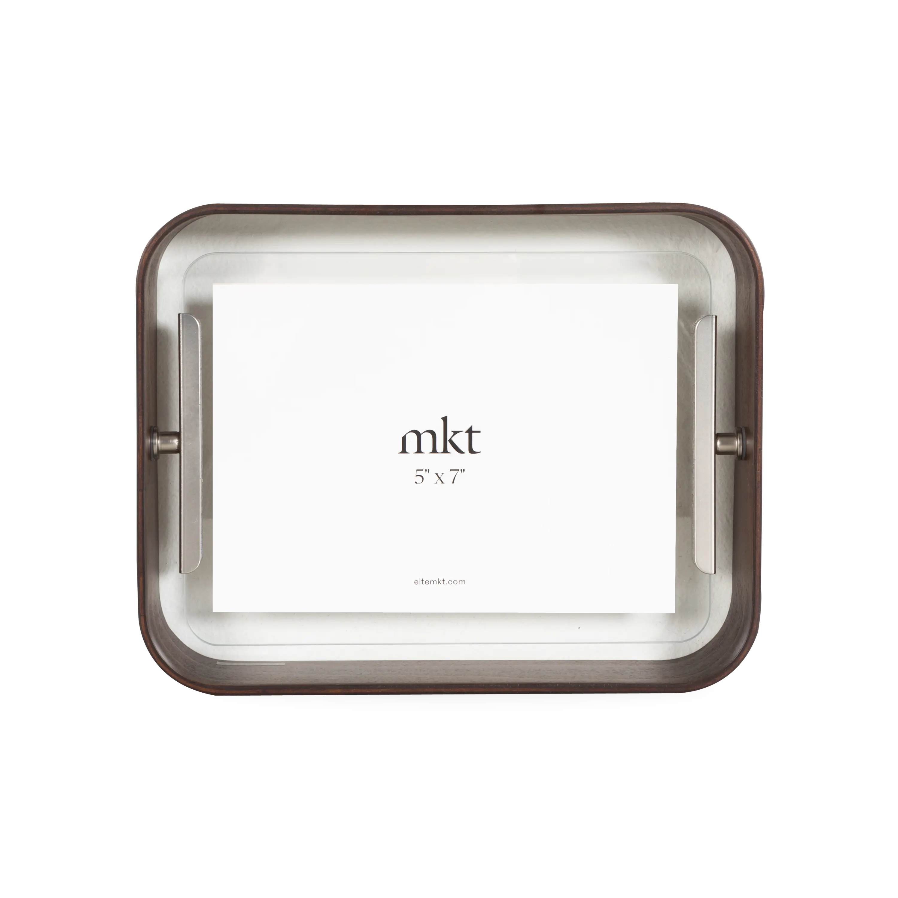 This double-sided frame is made using sustainable walnut ash and it has adjustable orientation options so that you can display your pictures either in portrait or landscape mode.