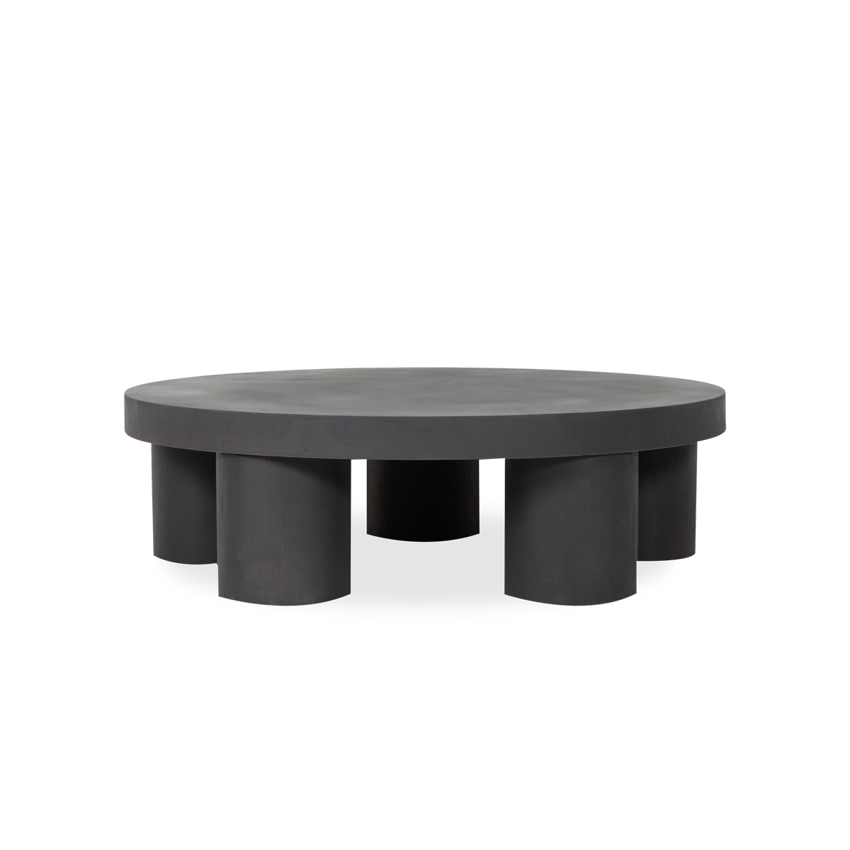 Taking cues from the raw aesthetic of brutalist design, the Pillar Coffee Table is meticulously molded from concrete.