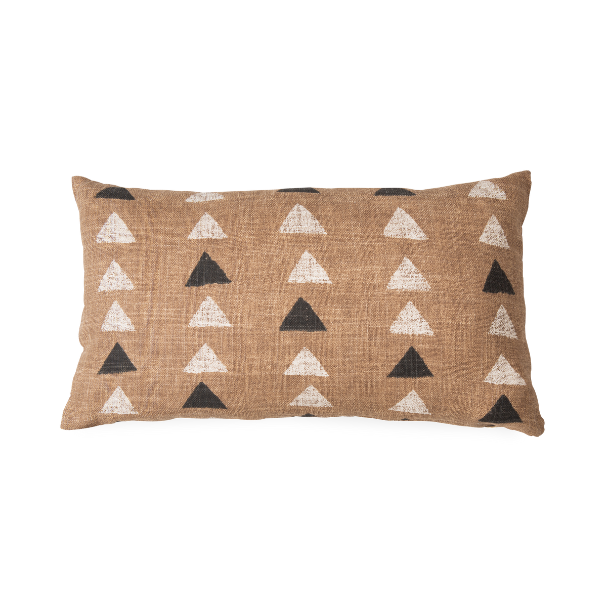 A refreshing touch of playfulness while maintaining a casual design, the Arrow Pillow features a triangle pattern with a neutral palette.